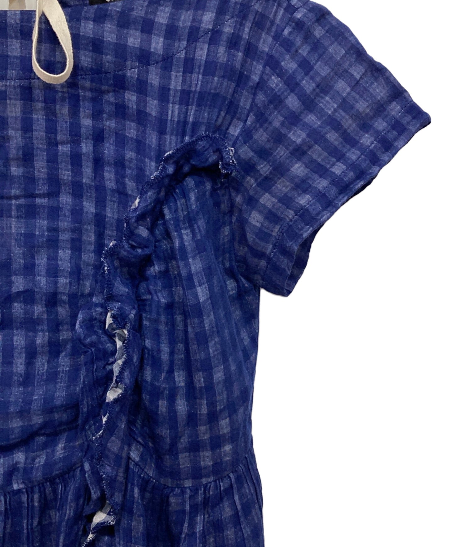 [Pre-owned] tricot COMME des GARCONS Check French Sleeve Dress TQ-O012