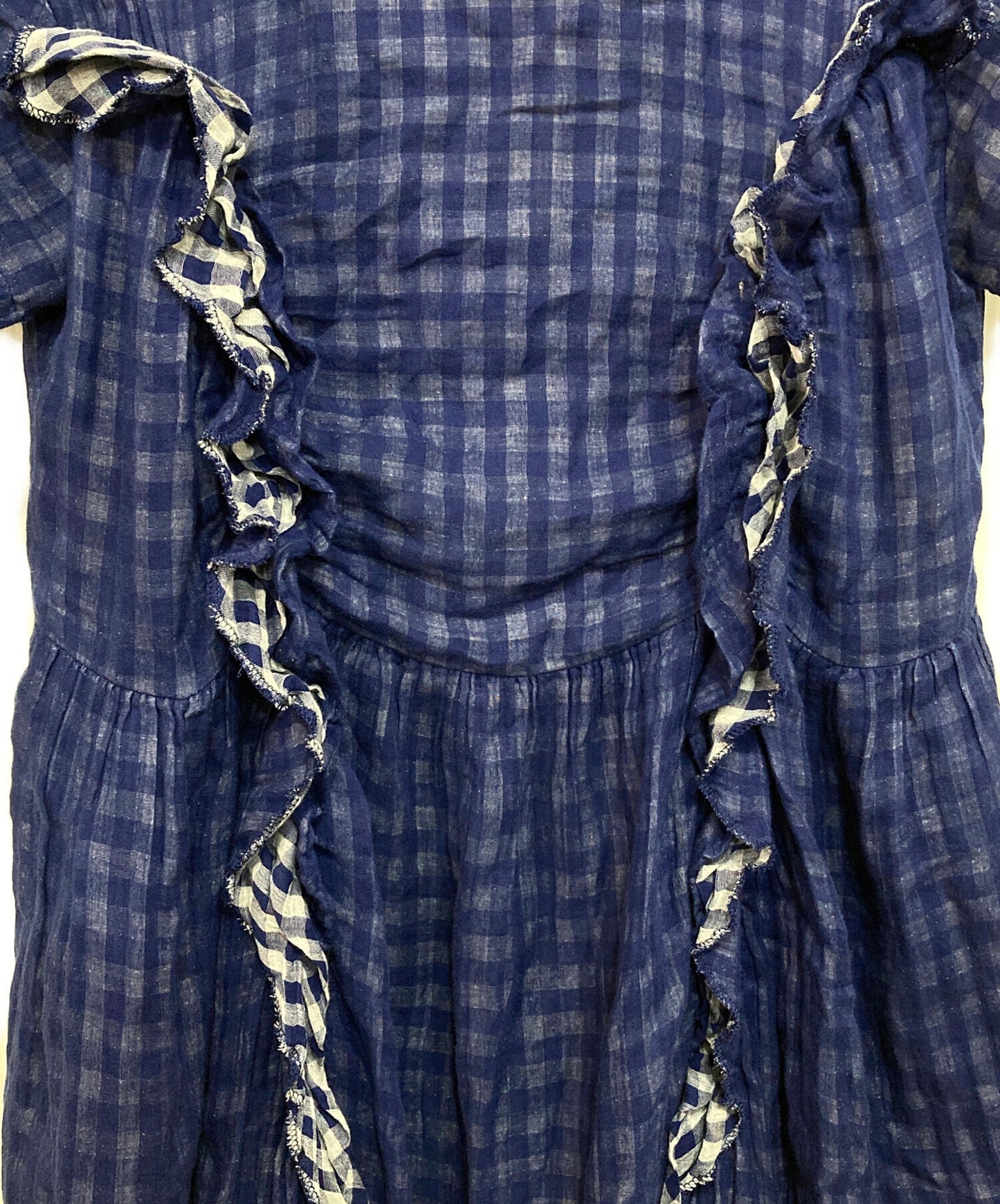 [Pre-owned] tricot COMME des GARCONS Check French Sleeve Dress TQ-O012