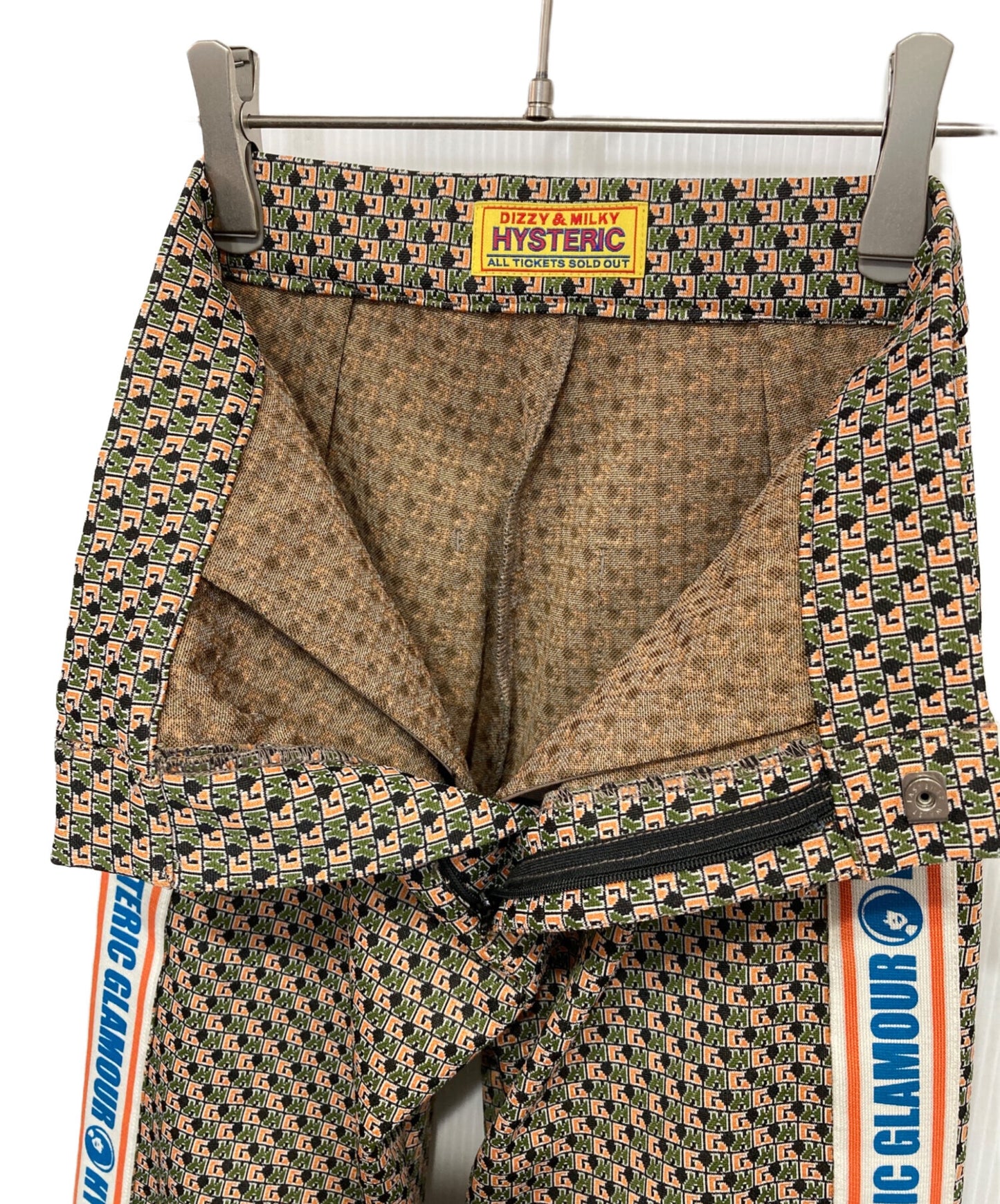 [Pre-owned] Hysteric Glamour HG MONOGRAM Pattern Jacquard Flared Pants 01241AP02