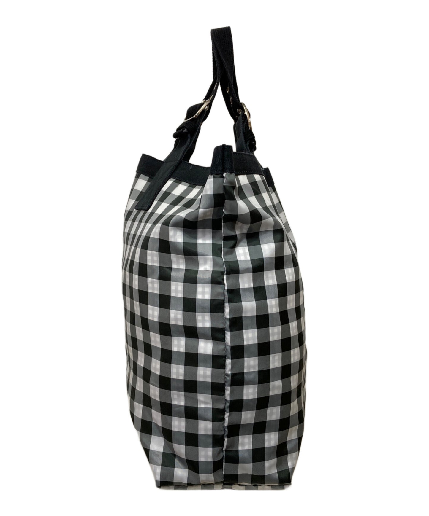 [Pre-owned] tricot COMME des GARCONS Nylon Check Tote Bag TS-K 206