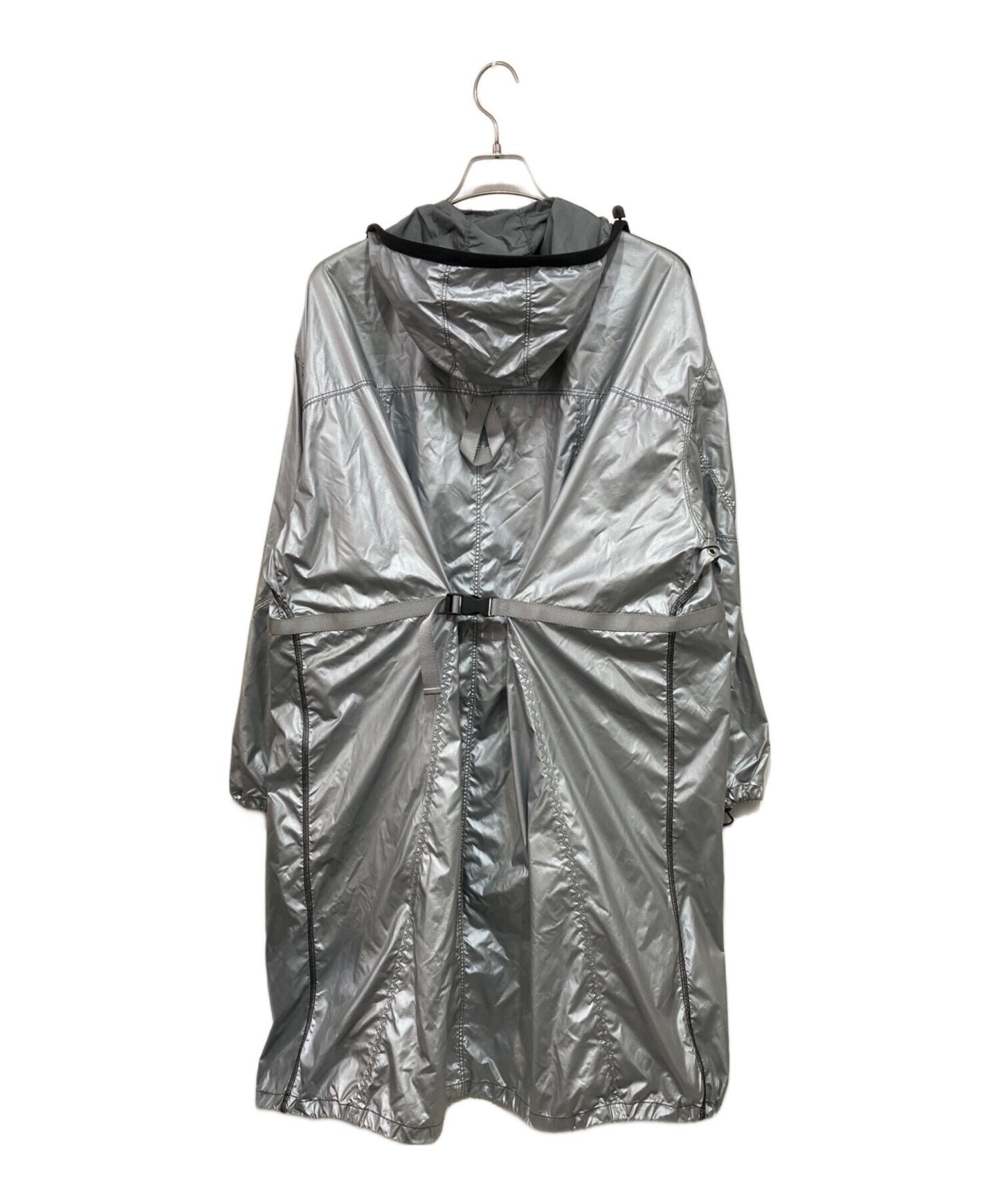 [Pre-owned] PRADA Metallic Hooded Coat SGN444 S171