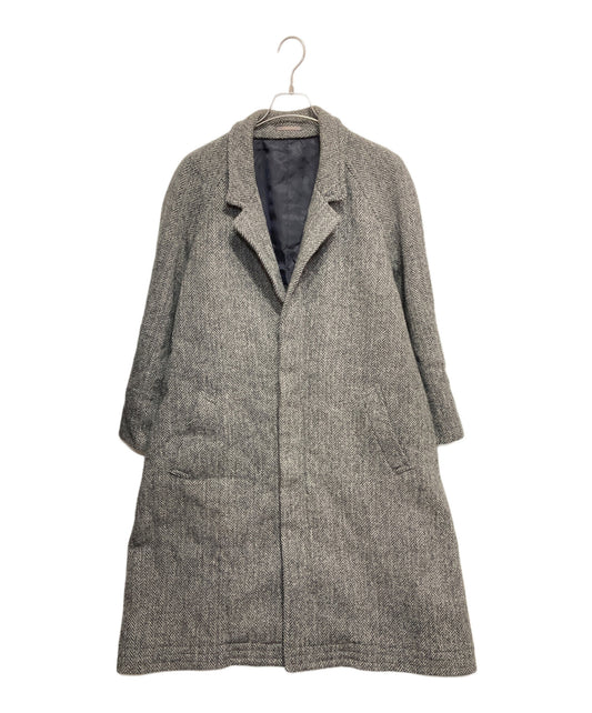 [Pre-owned] COMME des GARCONS HOMME 80s Herringbone Stun Collar Coat HC-090120M