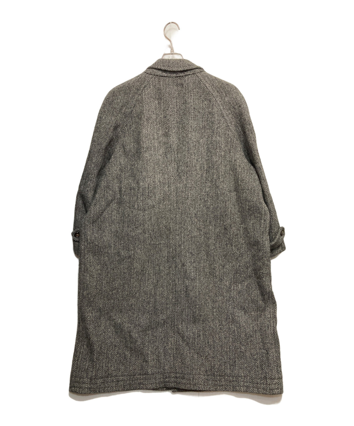 [Pre-owned] COMME des GARCONS HOMME 80s Herringbone Stun Collar Coat HC-090120M