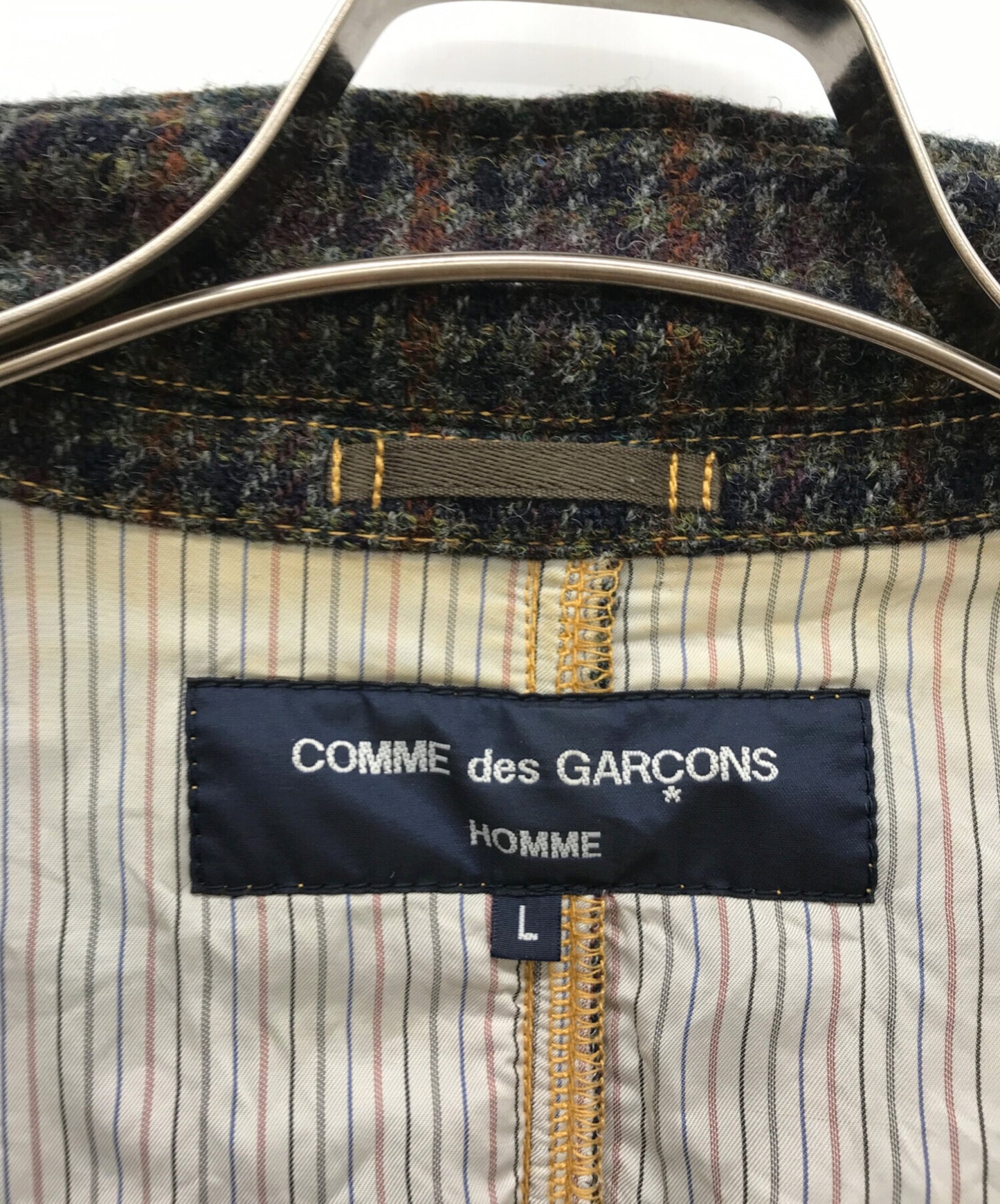 [Pre-owned] COMME des GARCONS HOMME Chidori plaid tailored jacket HN-J023