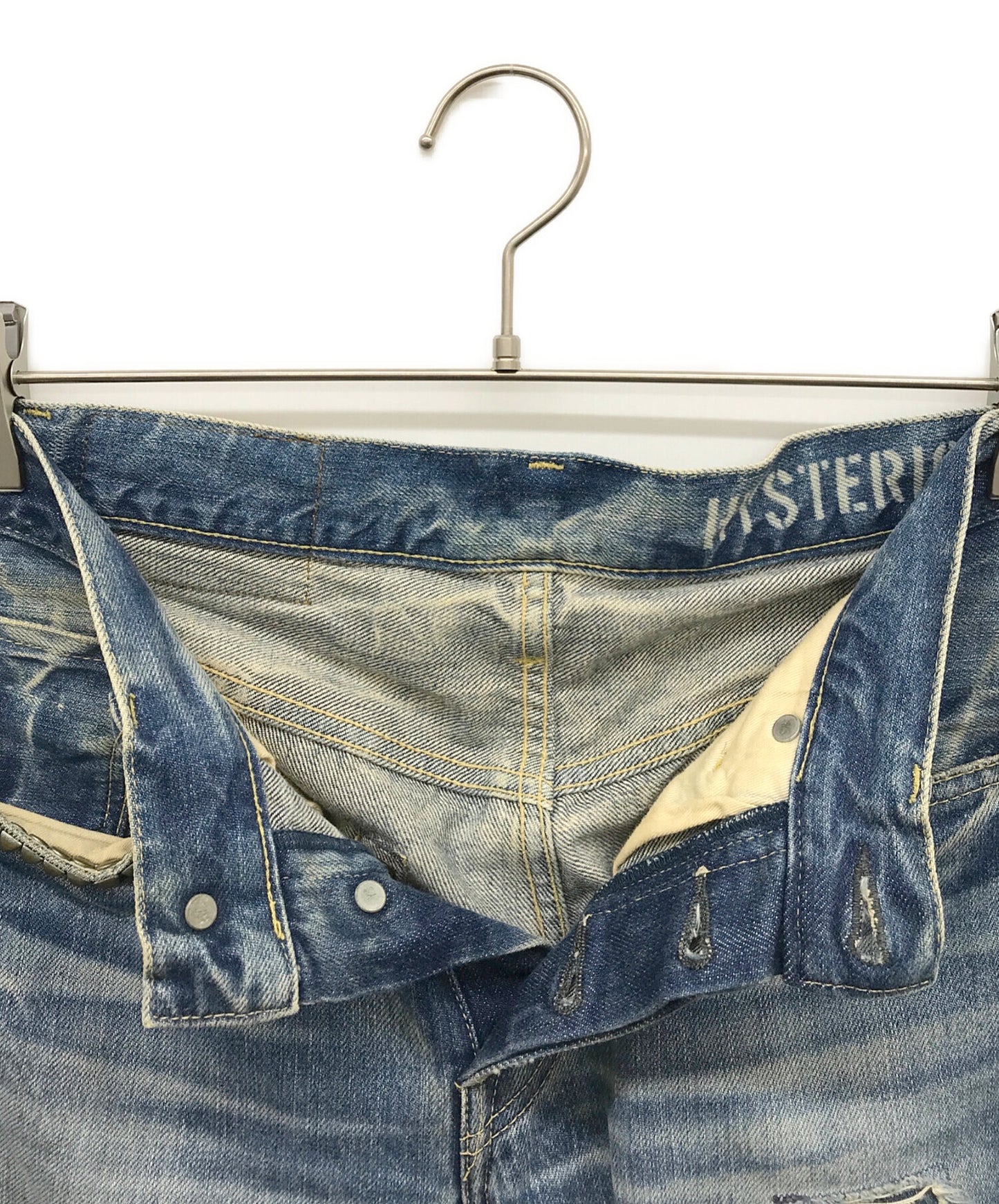 [Pre-owned] Hysteric Glamour Damaged denim pants 0263AP23