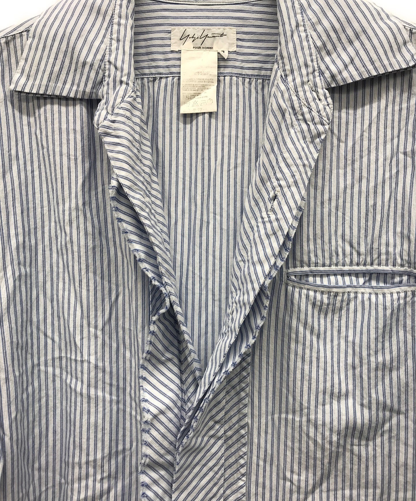 [Pre-owned] Yohji Yamamoto pour homme striped shirt