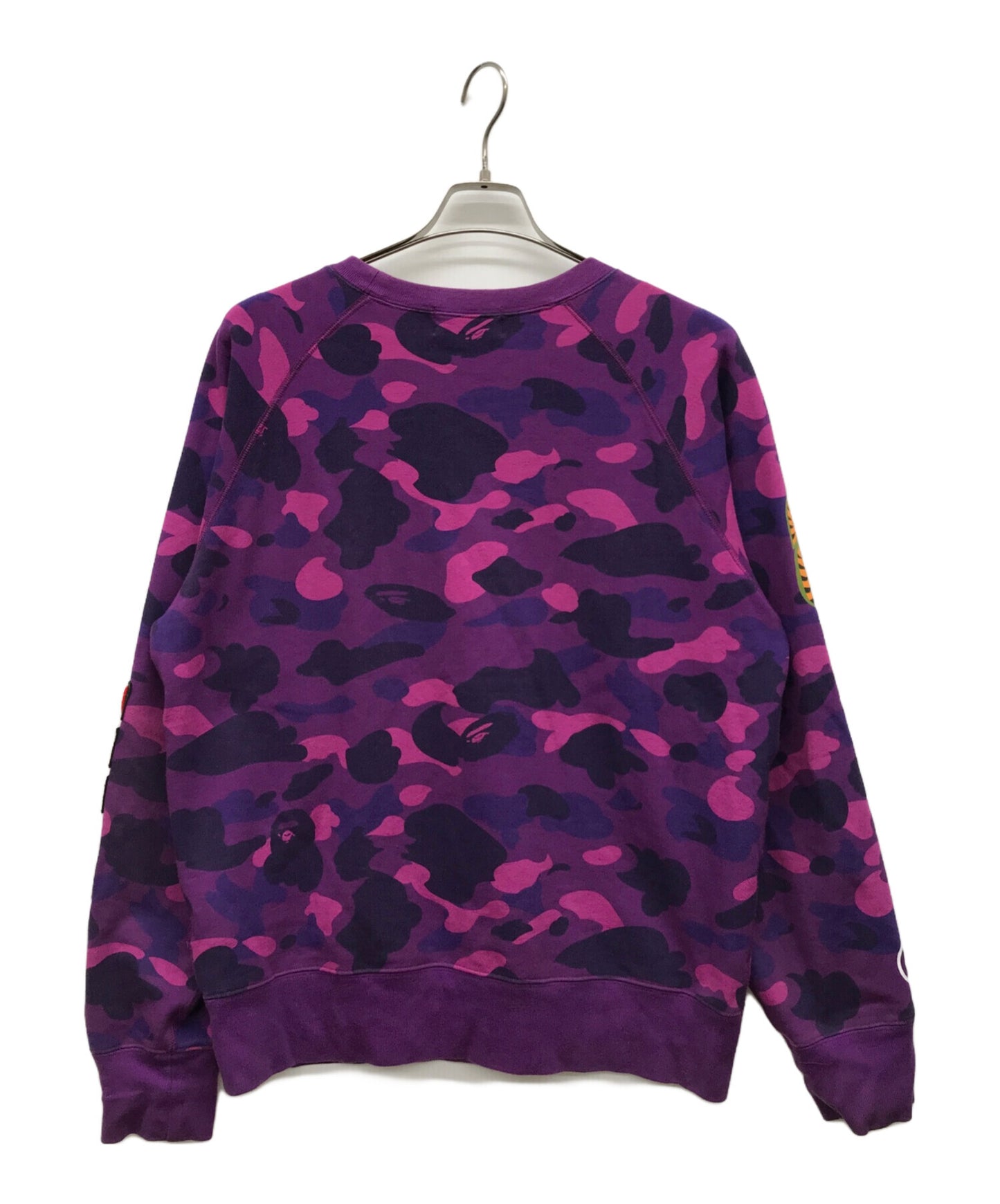 [Pre-owned] A BATHING APE Color Camo Embroidery Shark Crewneck 001SWJ201003M