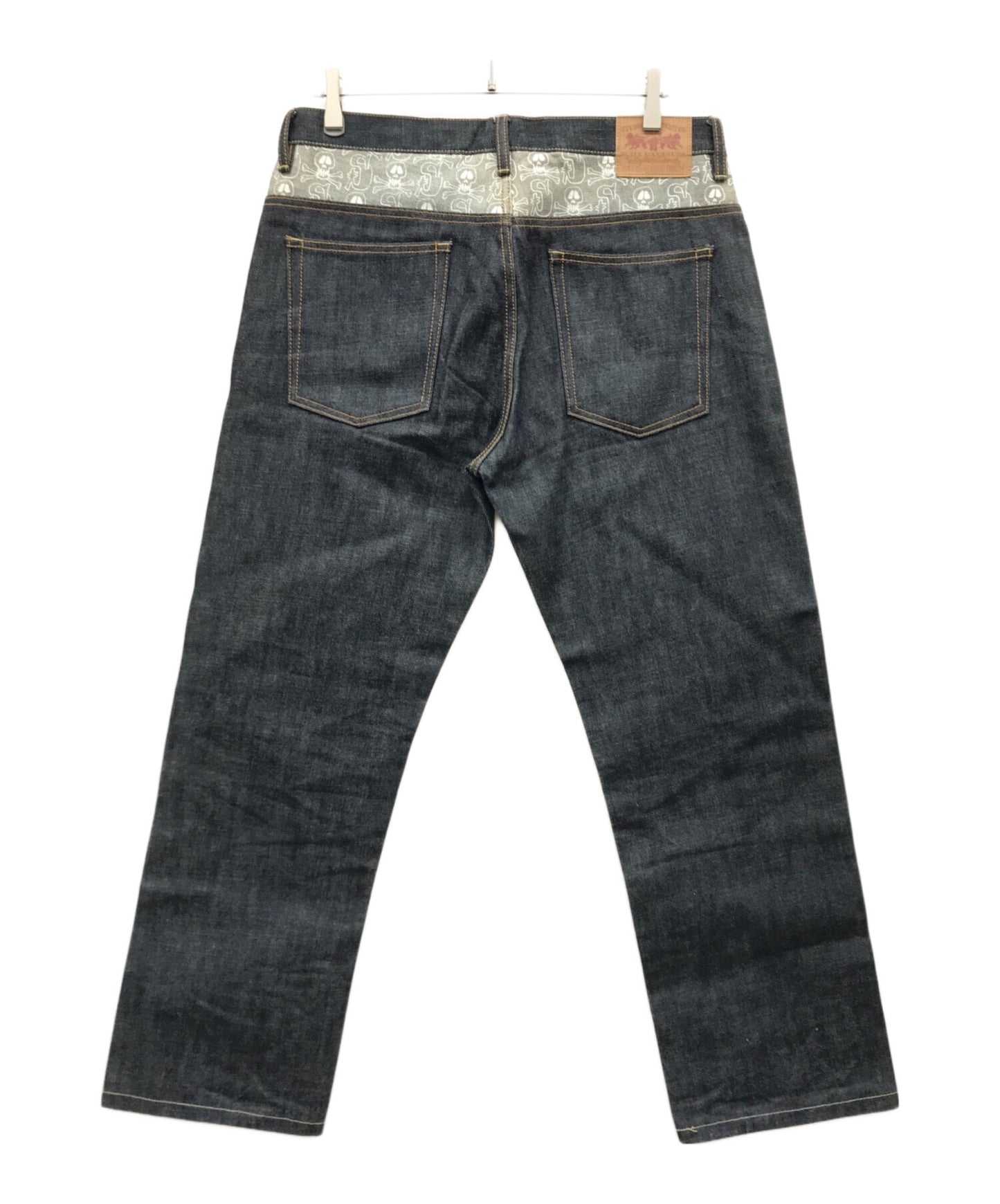 [Pre-owned] stussy Skull Print Denim Pants