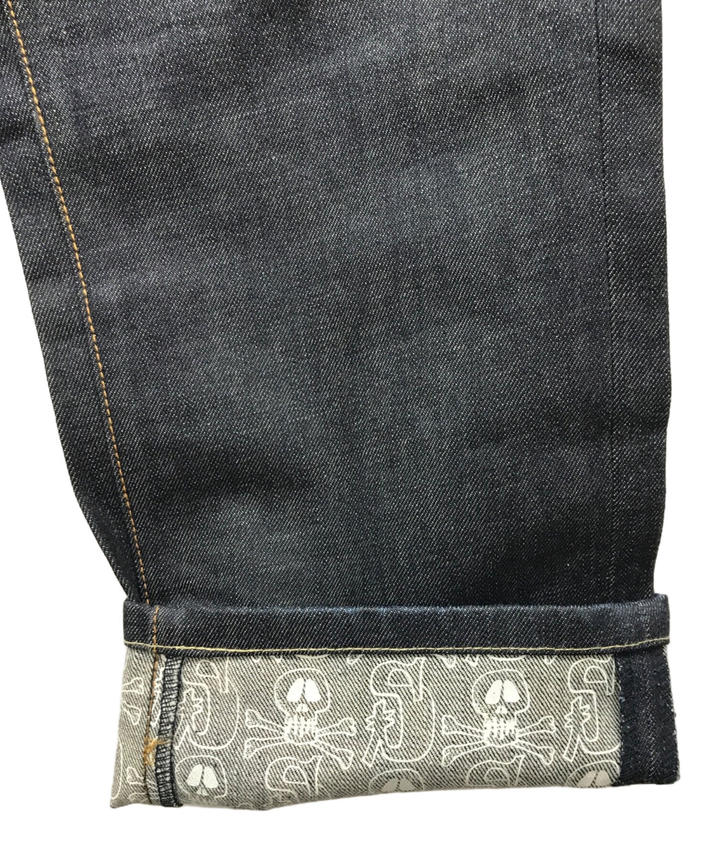 [Pre-owned] stussy Skull Print Denim Pants