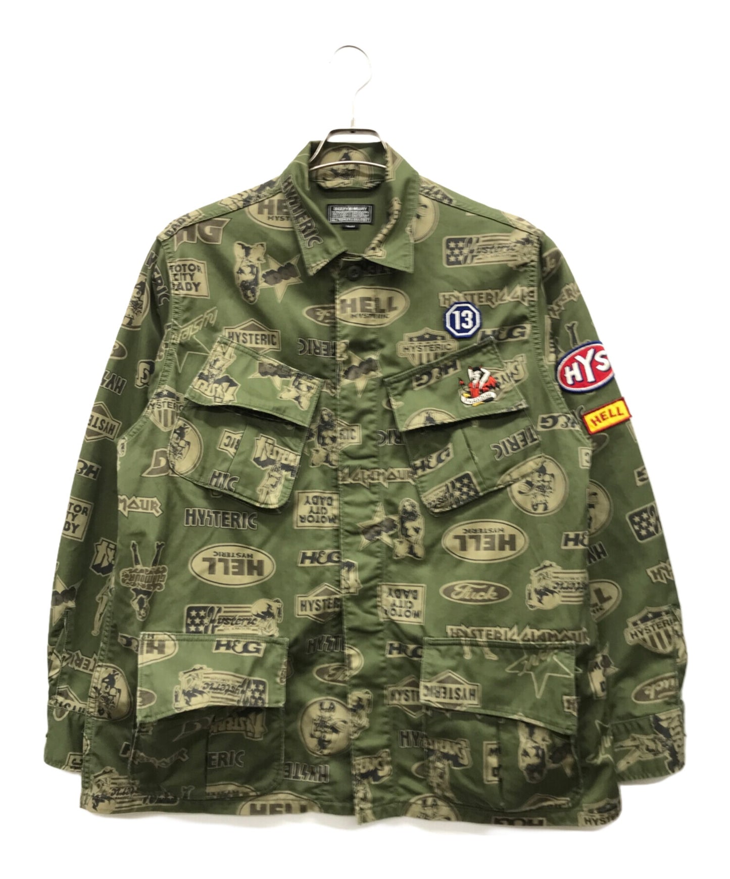 [Pre-owned] Hysteric Glamour MAIDEN LOGO embroidered fatigued jacket