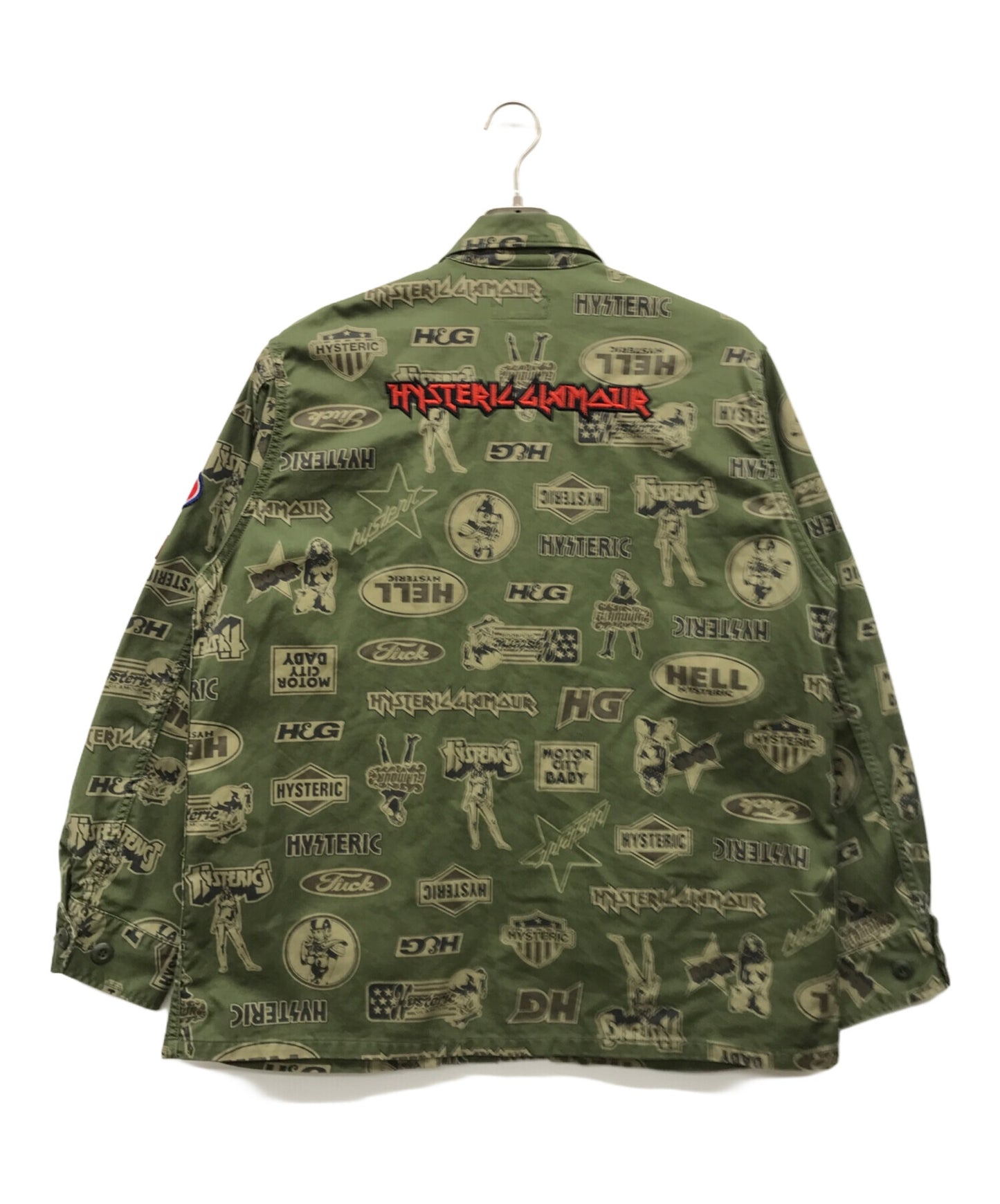[Pre-owned] Hysteric Glamour MAIDEN LOGO embroidered fatigued jacket