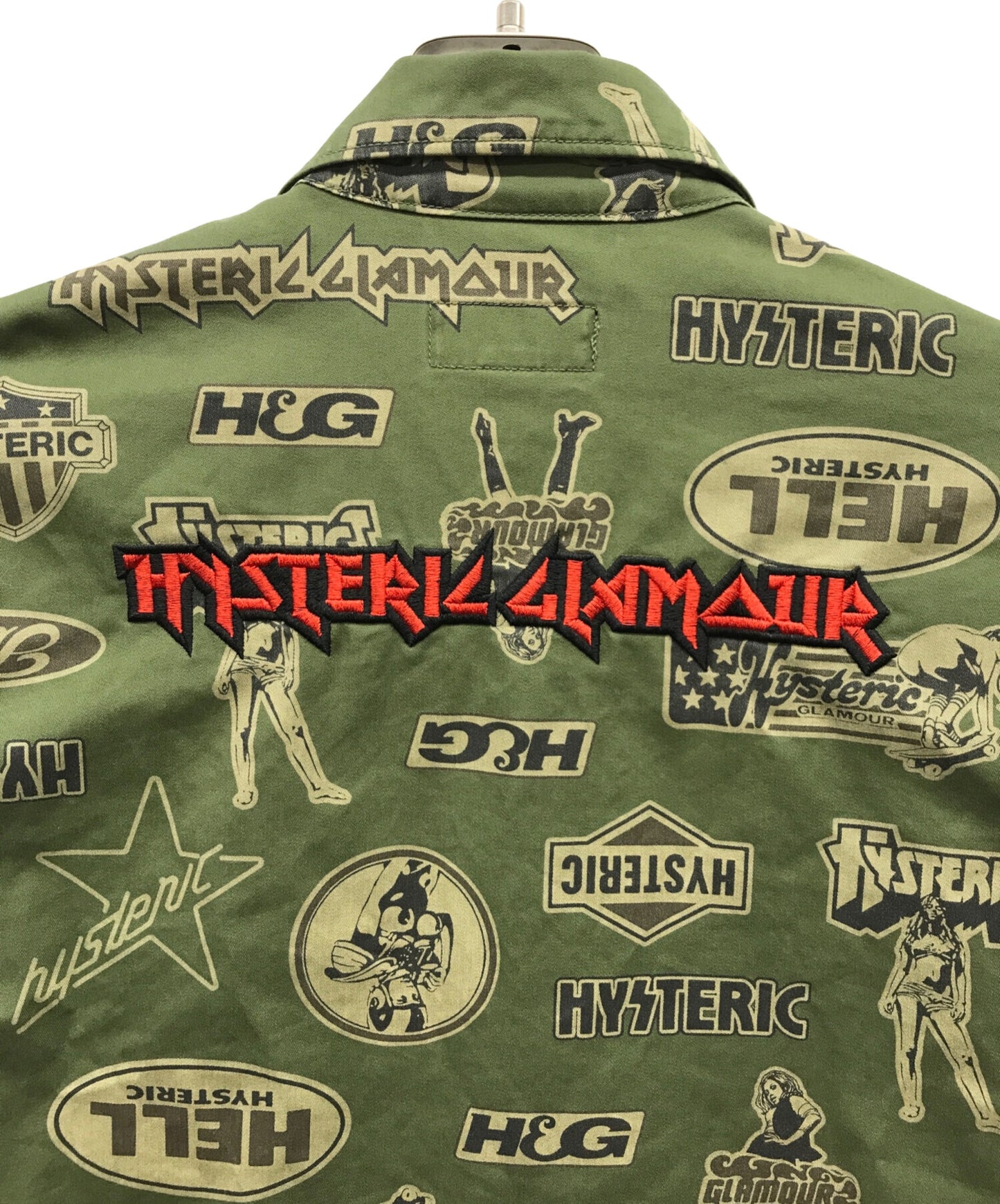 [Pre-owned] Hysteric Glamour MAIDEN LOGO embroidered fatigued jacket