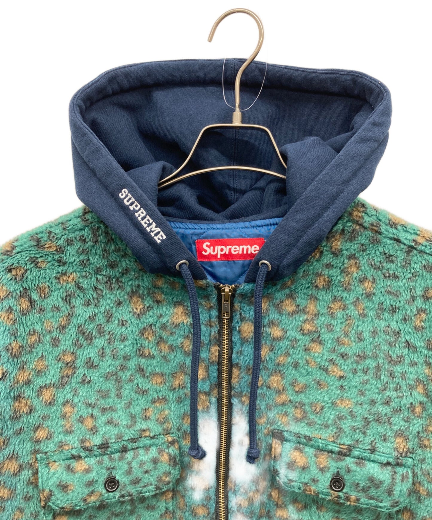 [Pre-owned] SUPREME Fleece Zip Up Hooded shirt