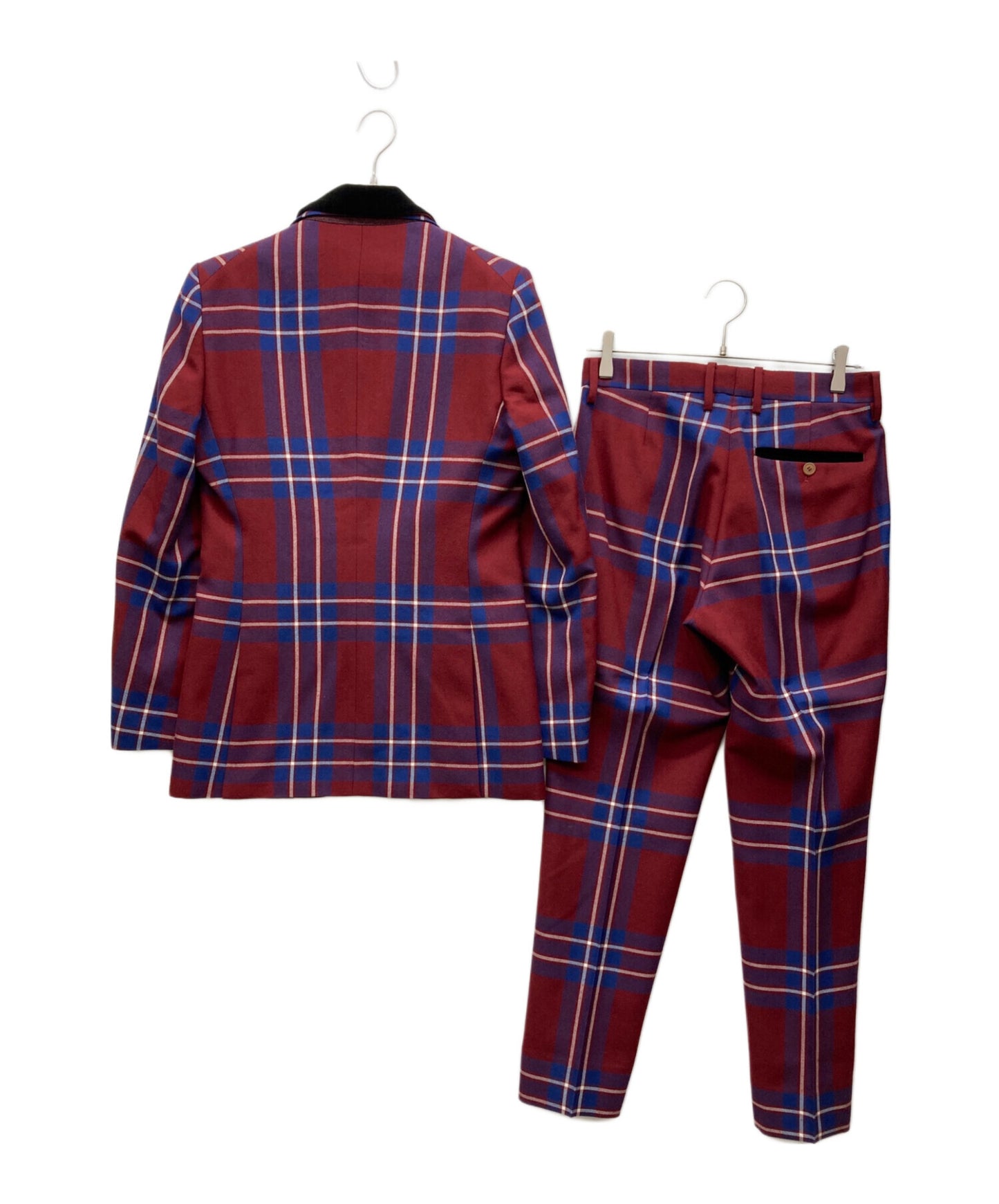 [Pre-owned] Vivienne Westwood man Tartan Check Double Lapel Jacket Jacket VW-V5-71570 Pants VW-V5-71571
