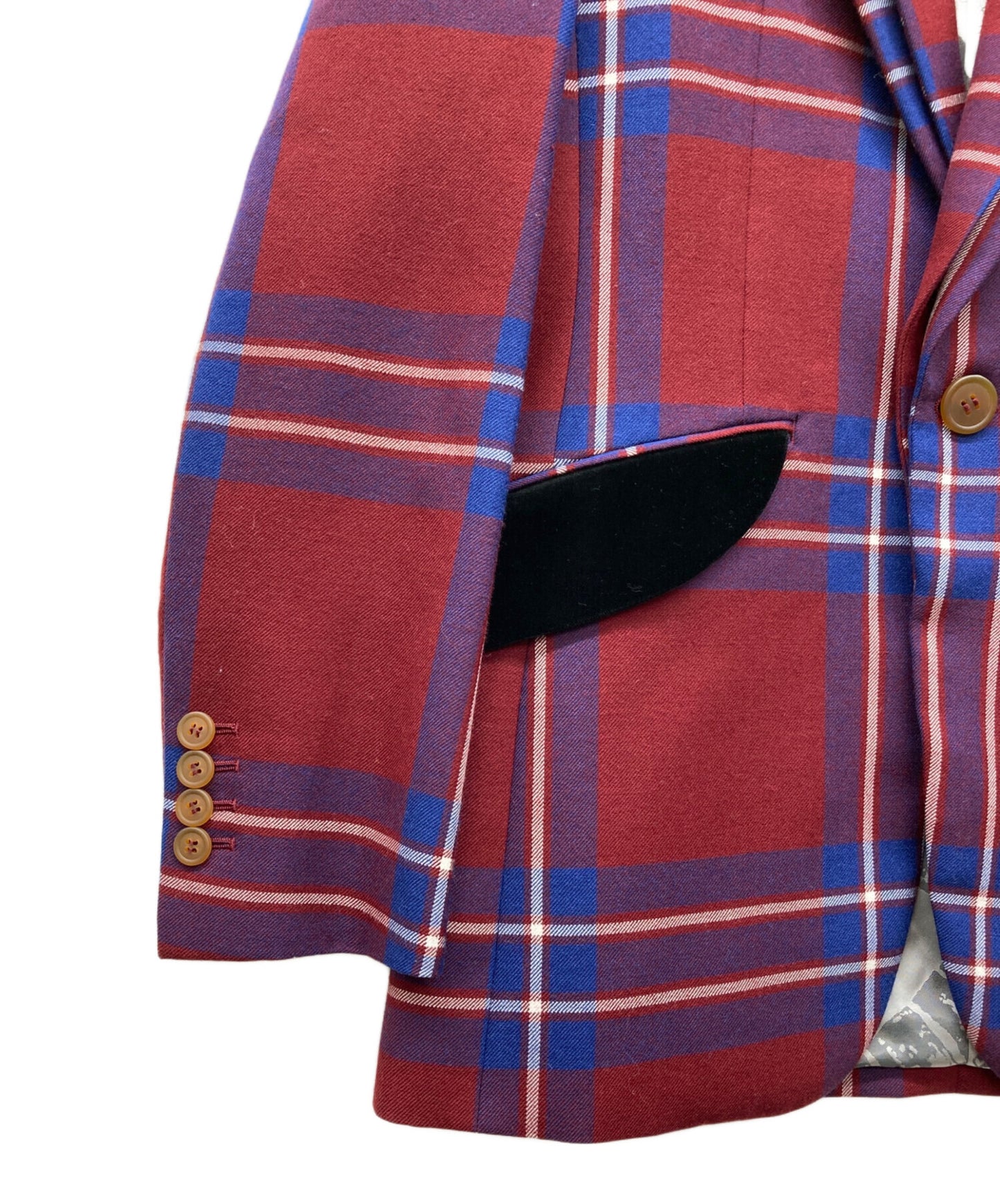 [Pre-owned] Vivienne Westwood man Tartan Check Double Lapel Jacket Jacket VW-V5-71570 Pants VW-V5-71571