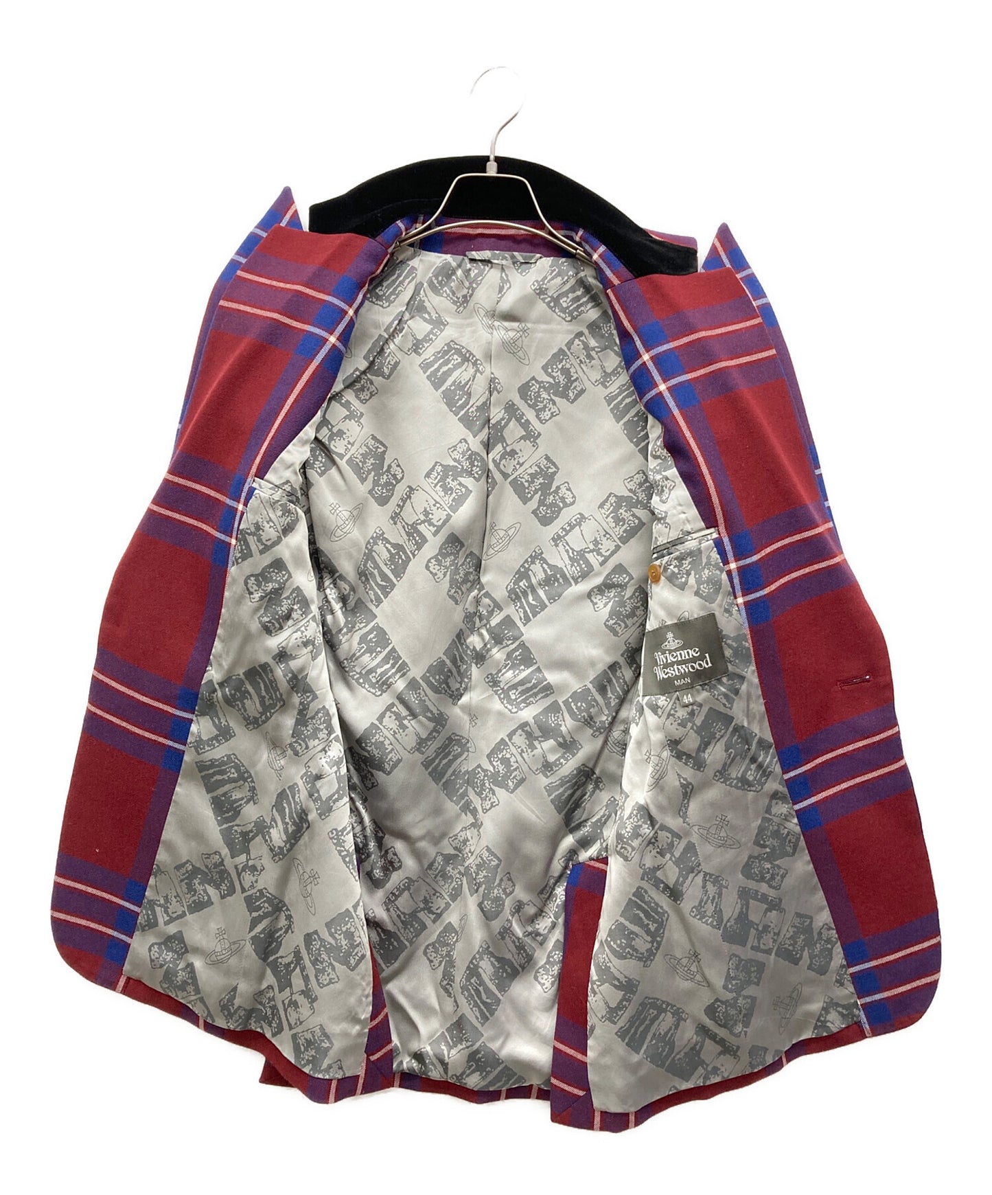 [Pre-owned] Vivienne Westwood man Tartan Check Double Lapel Jacket Jacket VW-V5-71570 Pants VW-V5-71571