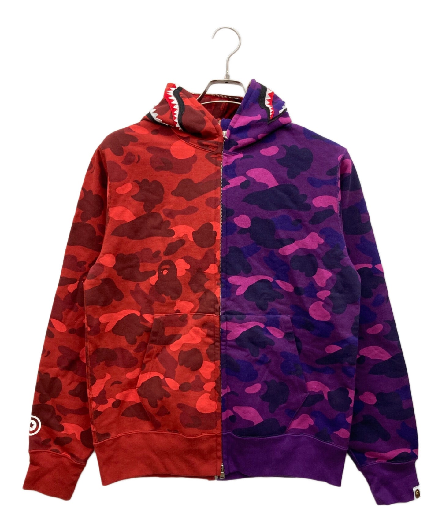 [Pre-owned] A BATHING APE SEPARATE SHARK FULL ZIP HOODIE 001zpe701005x