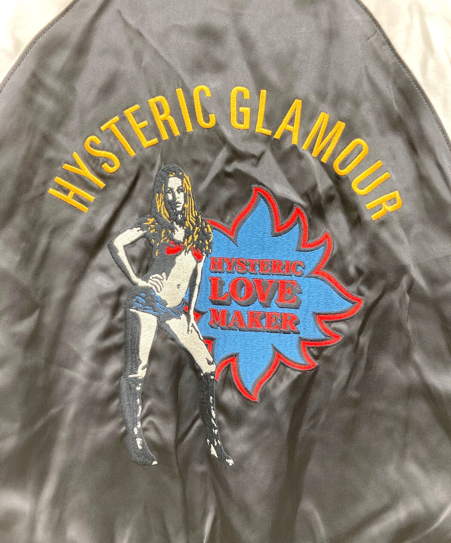 [Pre-owned] Hysteric Glamour LOVE MAKER Embroidered Souvenir Jacket Blouson 02233AB09