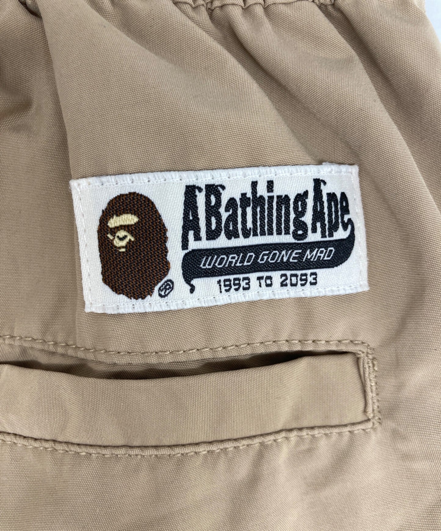 [Pre-owned] A BATHING APE METAL LOGO PIN TRACK PANTS 001ptj8010581