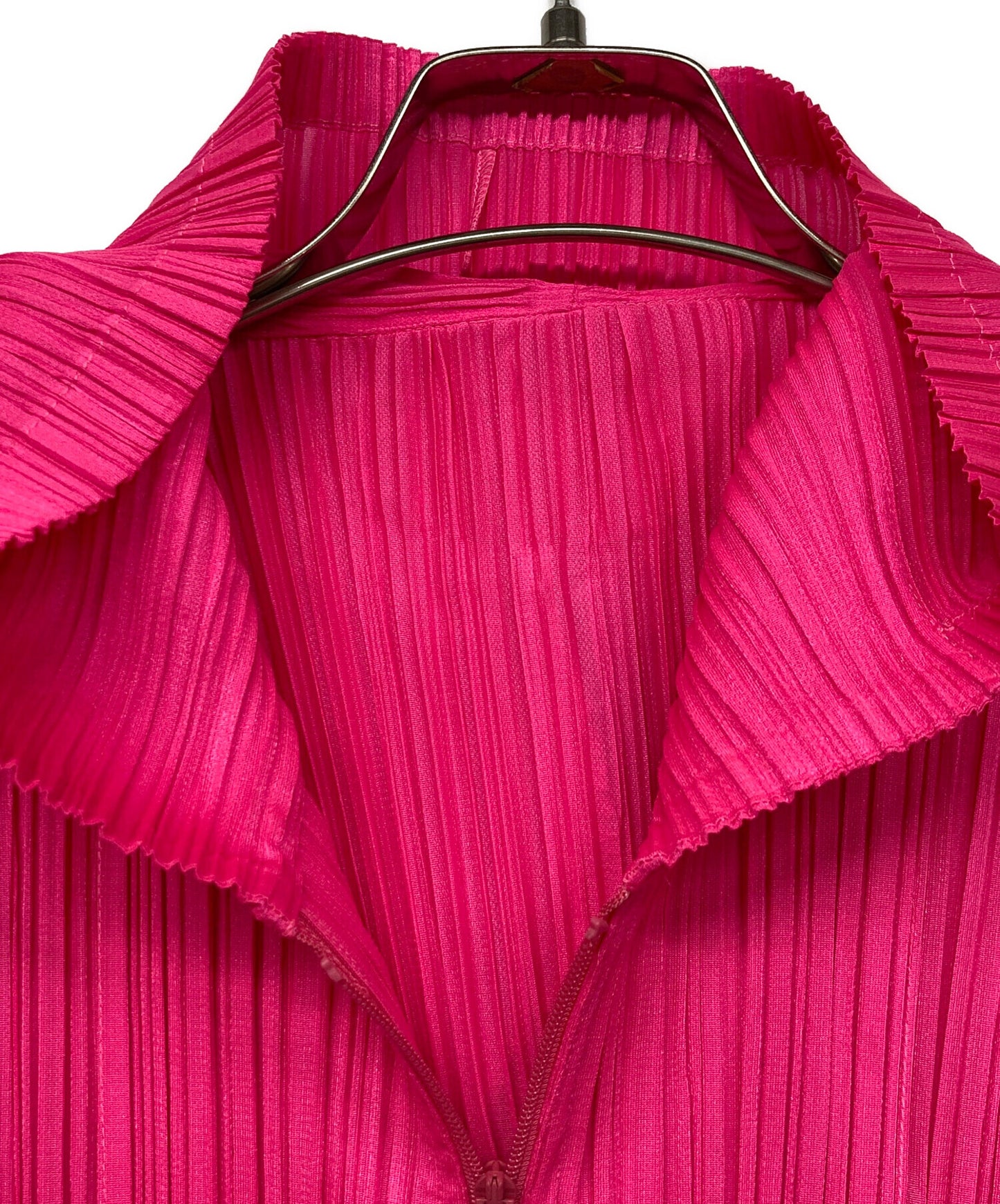 [Pre-owned] PLEATS PLEASE Pleated zip-up hoodie/MONTHLY COLOR APRIL PP21-JC133