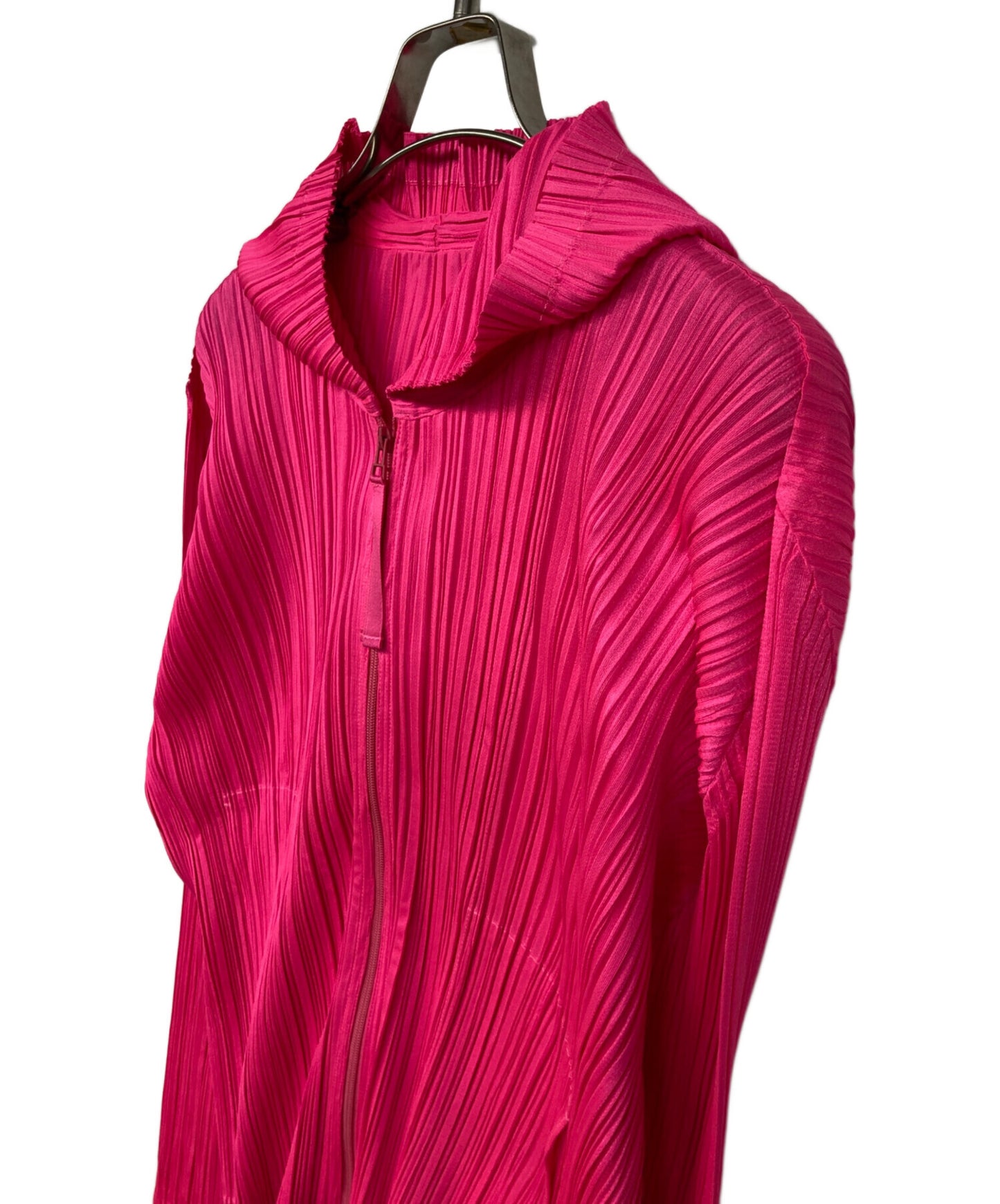 [Pre-owned] PLEATS PLEASE Pleated zip-up hoodie/MONTHLY COLOR APRIL PP21-JC133