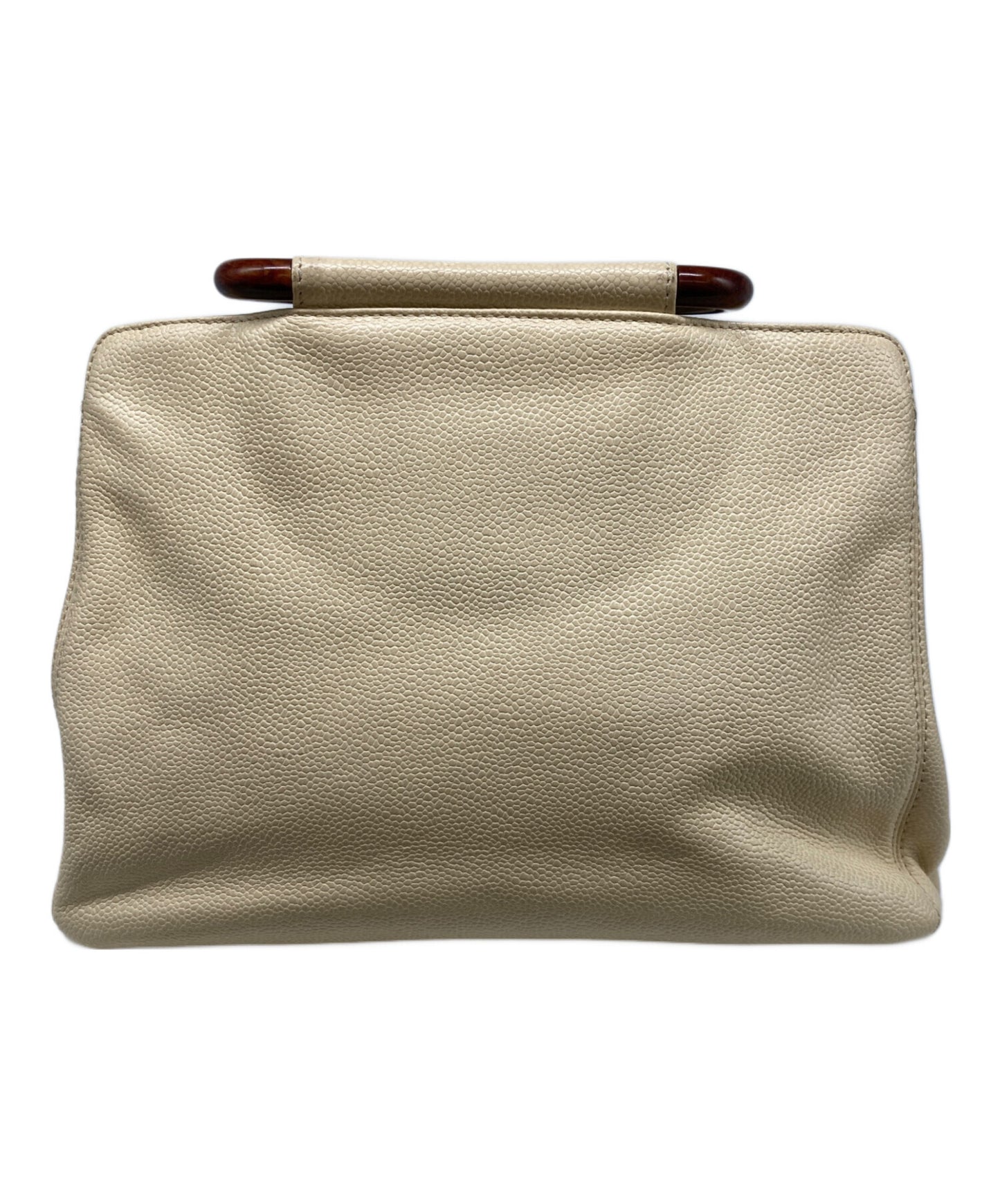 [Pre-owned] CHANEL Coco Mark Wood Handle Bag