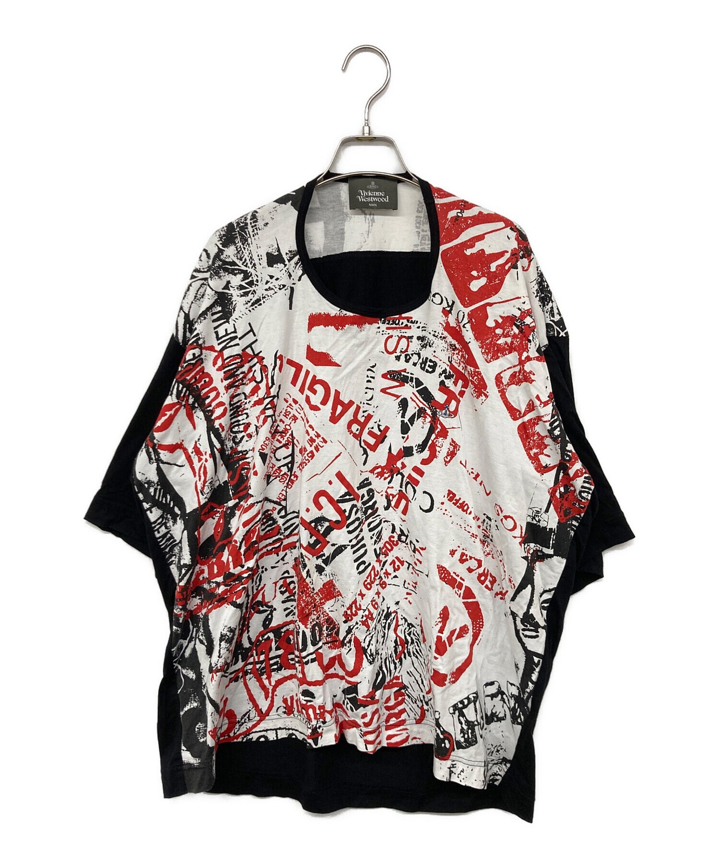 [Pre-owned] Vivienne Westwood man "MAN RUBBISH" Big T-shirt VW-LP-70147