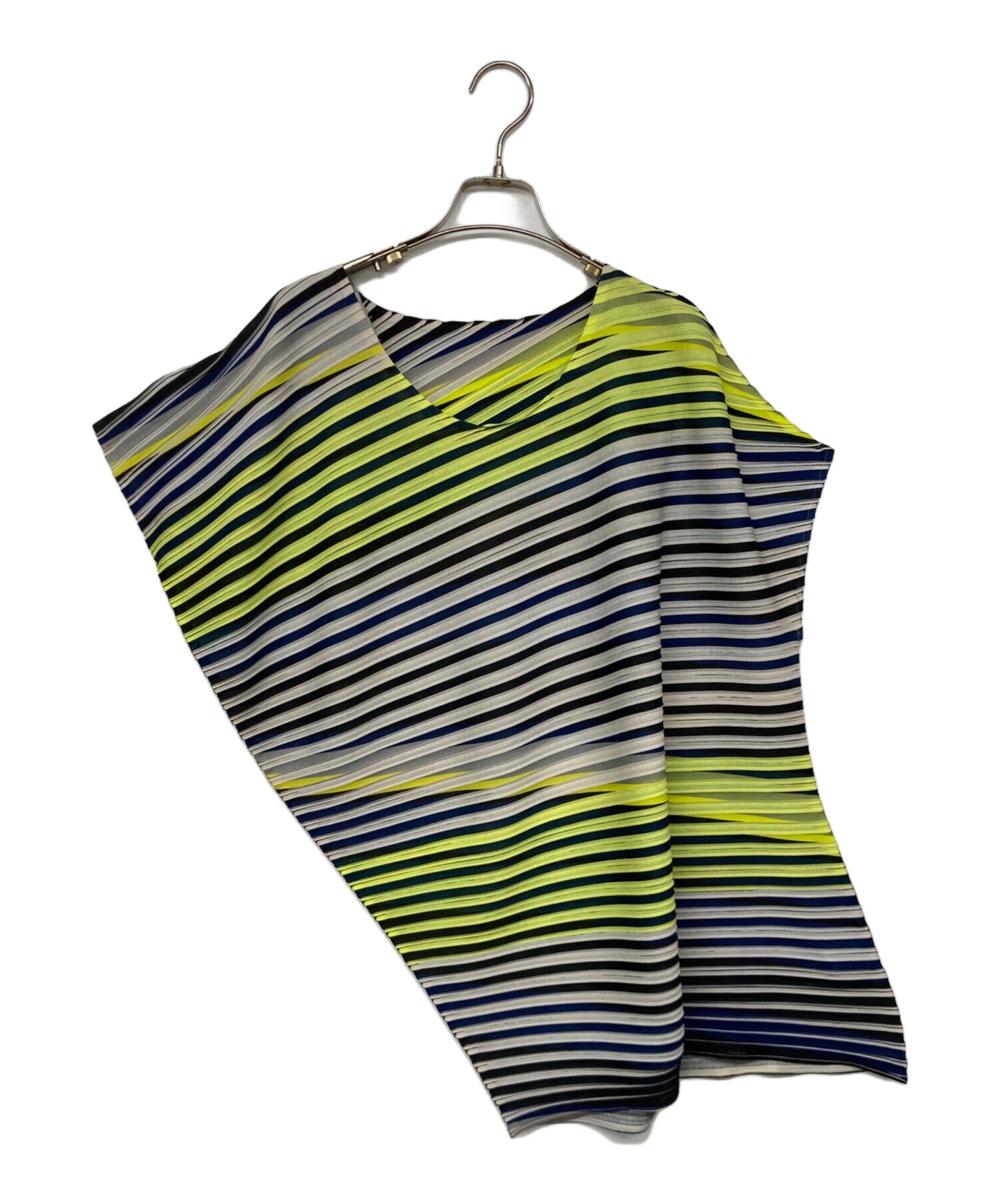 [Pre-owned] ISSEY MIYAKE Shaped Striped Dress IM73JK146