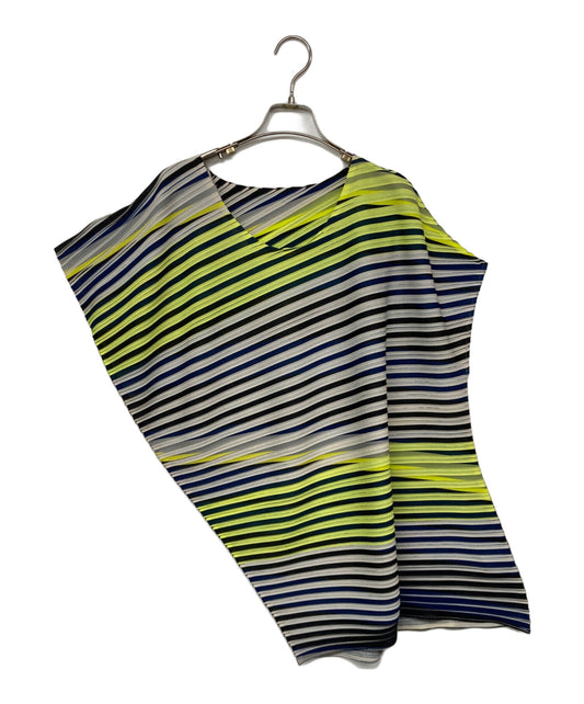 [Pre-owned] ISSEY MIYAKE Shaped Striped Dress IM73JK146