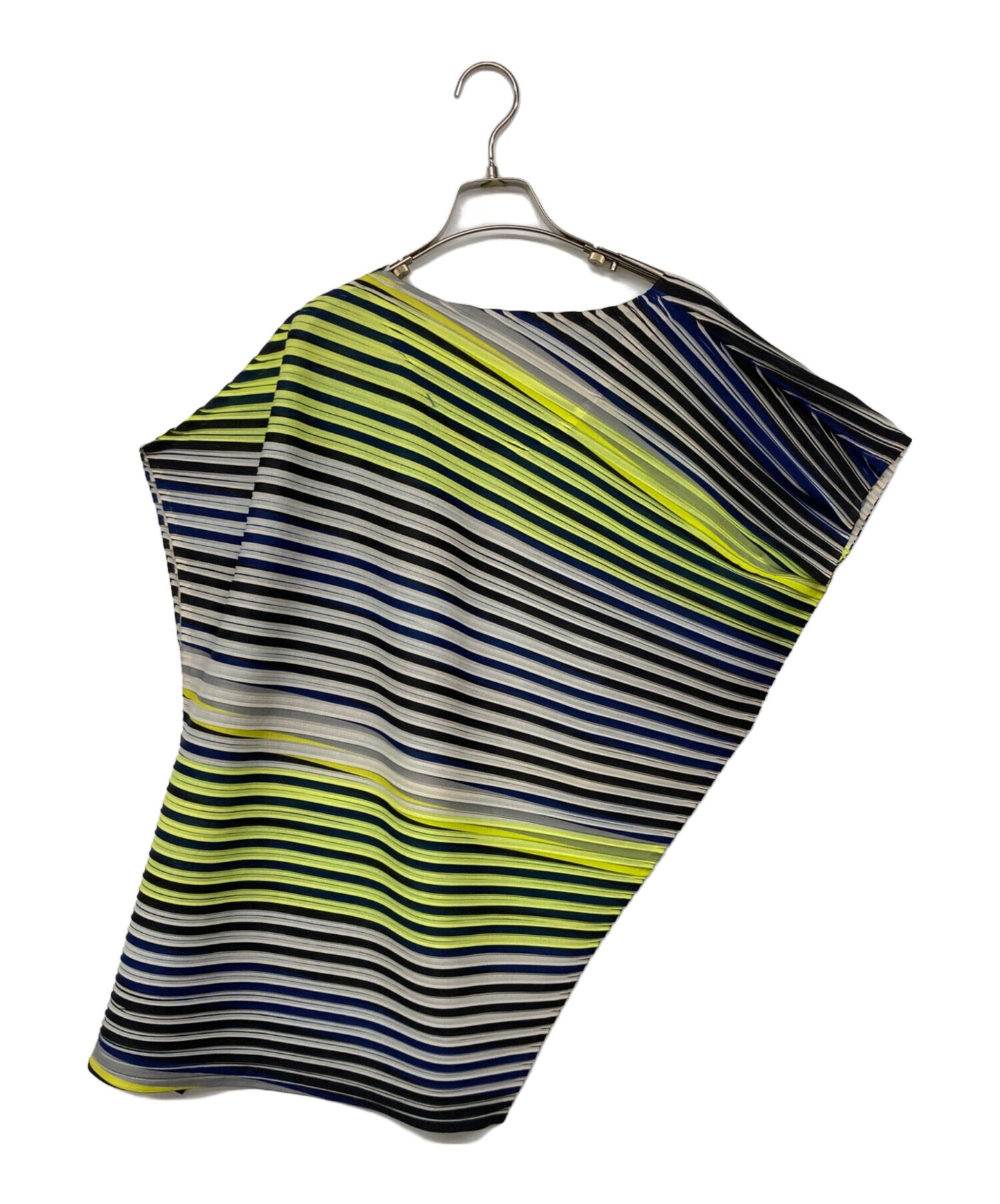 [Pre-owned] ISSEY MIYAKE Shaped Striped Dress IM73JK146