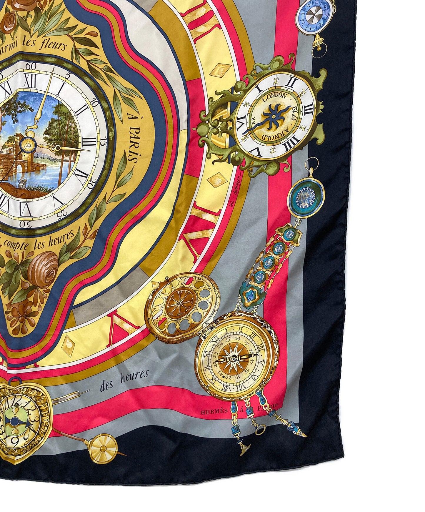 [Pre-owned] HERMES Carré 90 la ronde des heures/Toki no Rimai