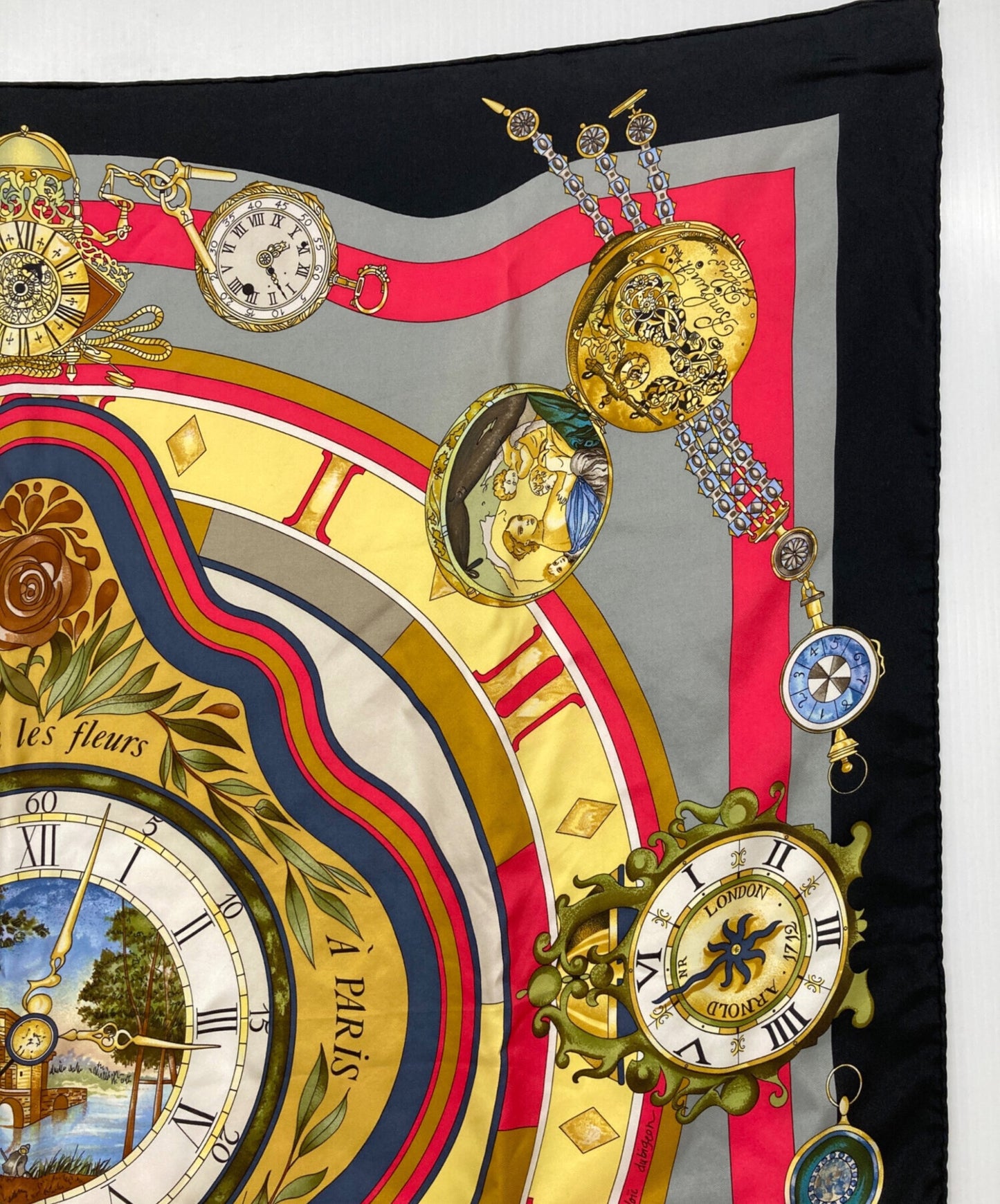 [Pre-owned] HERMES Carré 90 la ronde des heures/Toki no Rimai