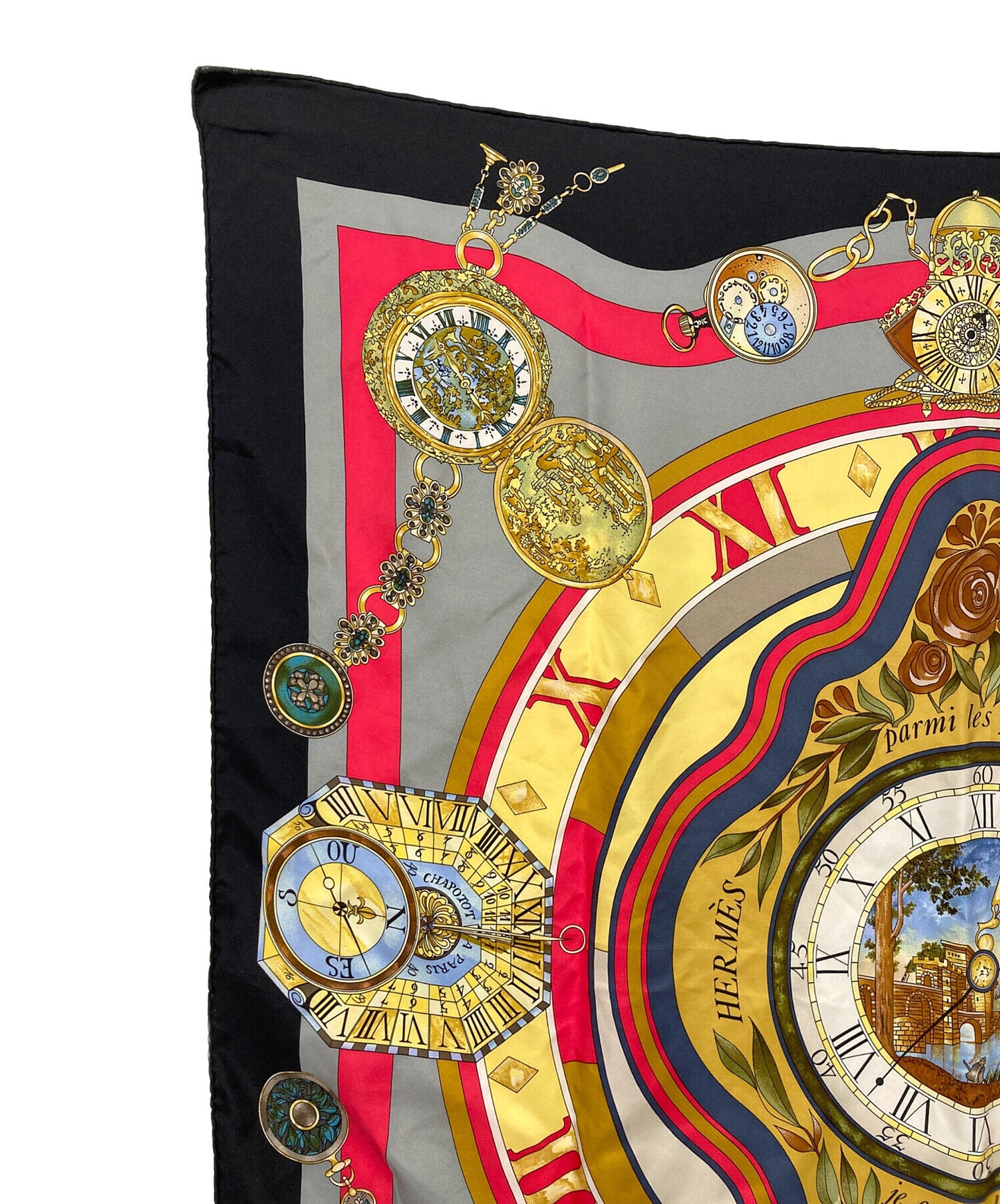 [Pre-owned] HERMES Carré 90 la ronde des heures/Toki no Rimai