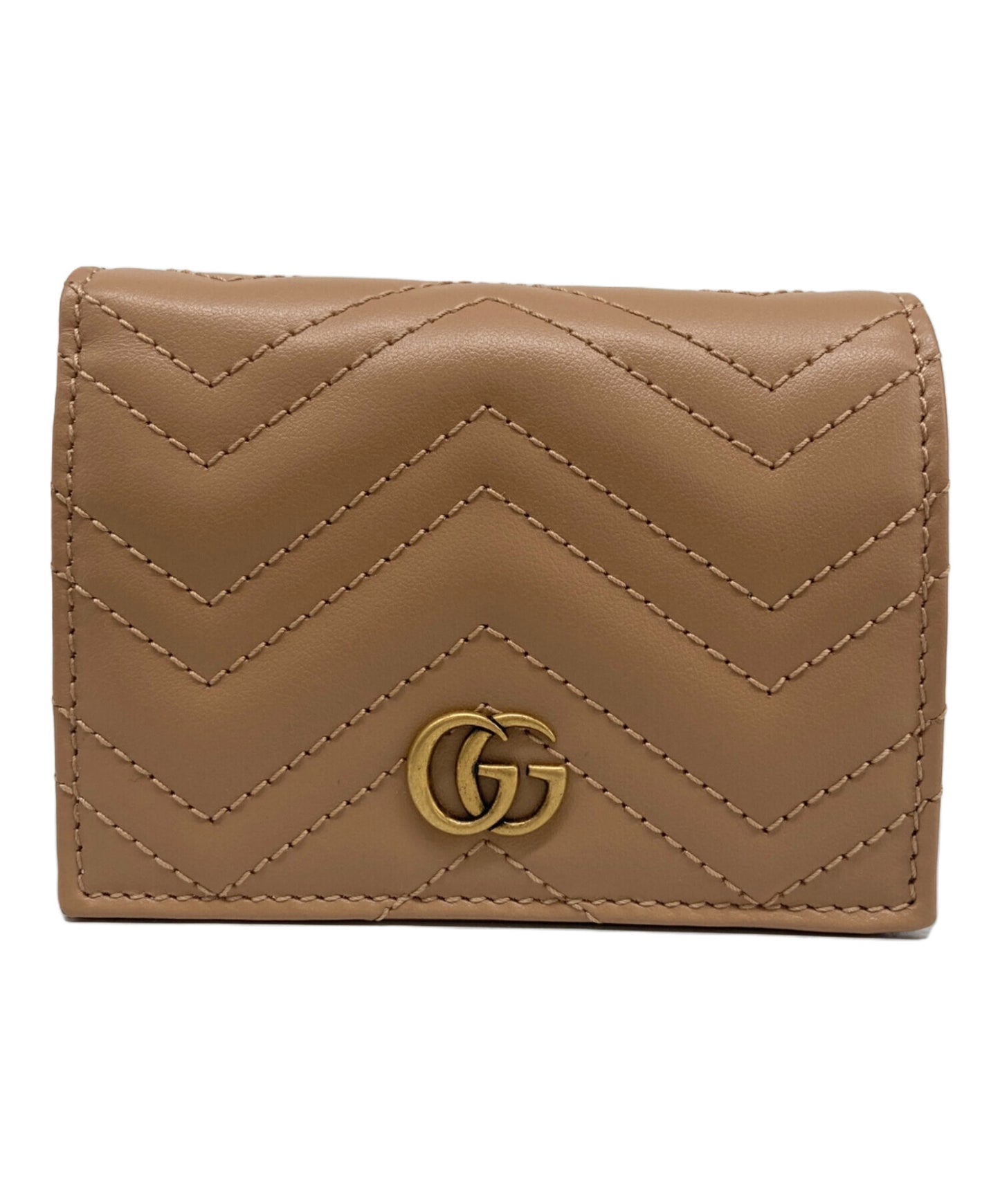 [Pre-owned] GUCCI Double G mini wallet (with coin and bill compartment) 826154