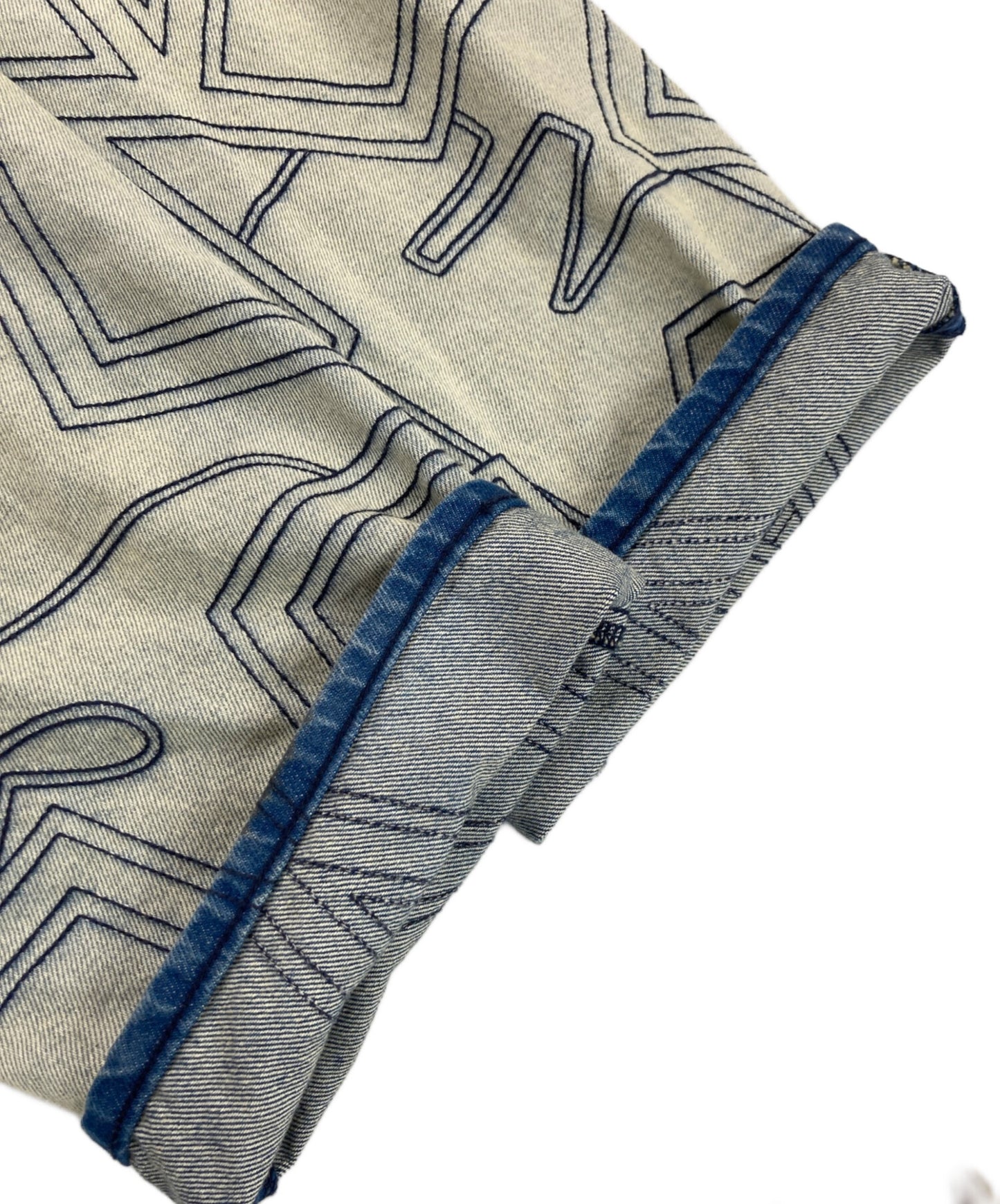 [Pre-owned] SUPREME stars topstitch baggy jean/denim pants