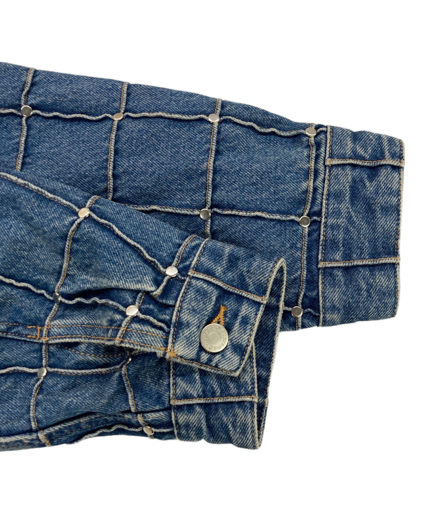 [Pre-owned] SUPREME Studded Seam Denim Trucker Jacket