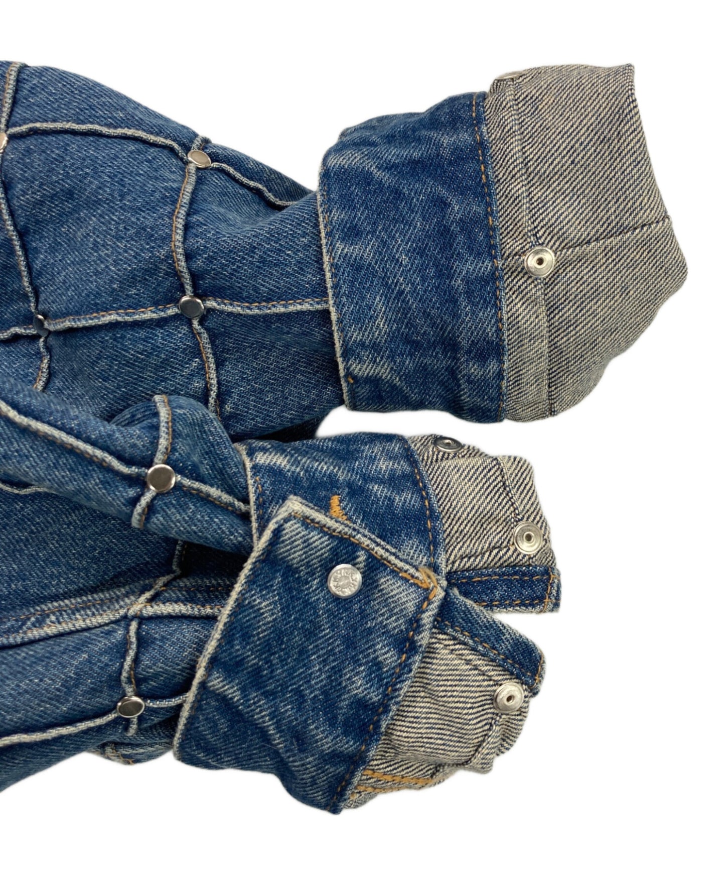 [Pre-owned] SUPREME Studded Seam Denim Trucker Jacket