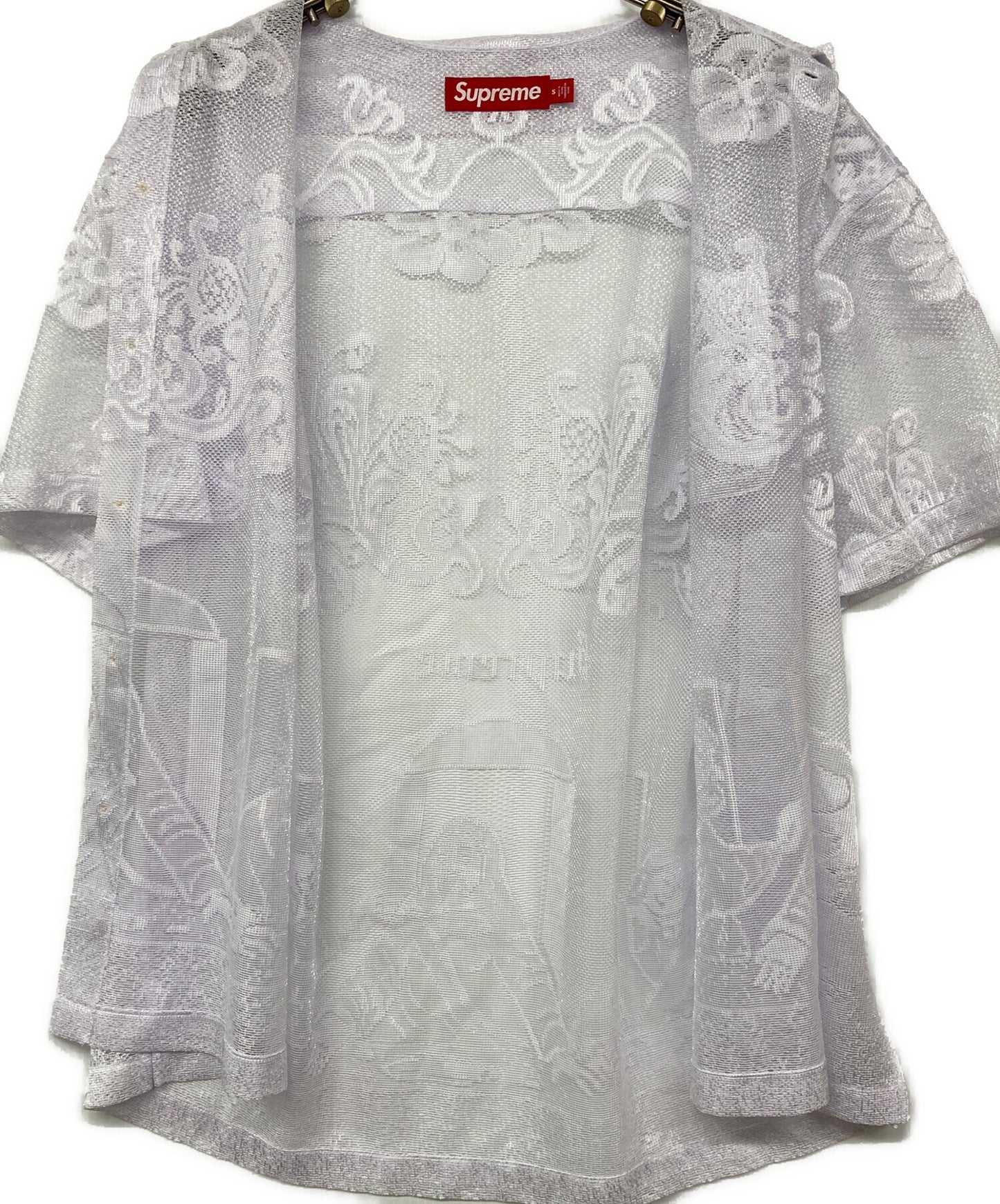 [Pre-owned] SUPREME Last Supper Lace S/S Shirt