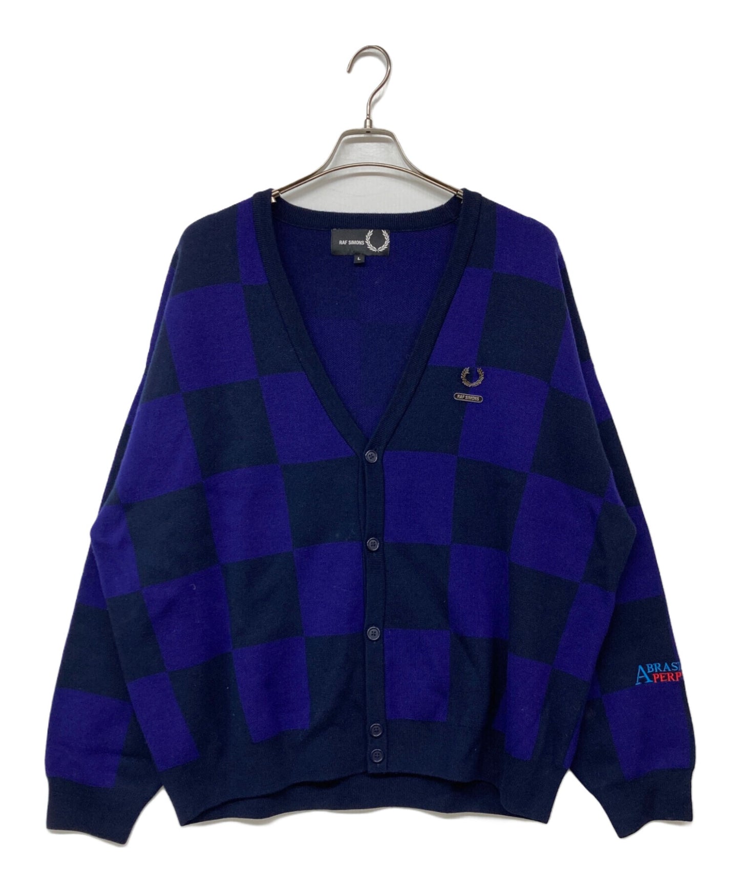 [Pre-owned] RAF SIMONS RS CHECKERBOARD CARDIGAN SK6517