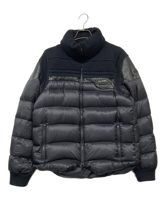 [Pre-owned] UNDERCOVER Knit Leather Switched Down Jacket D4205