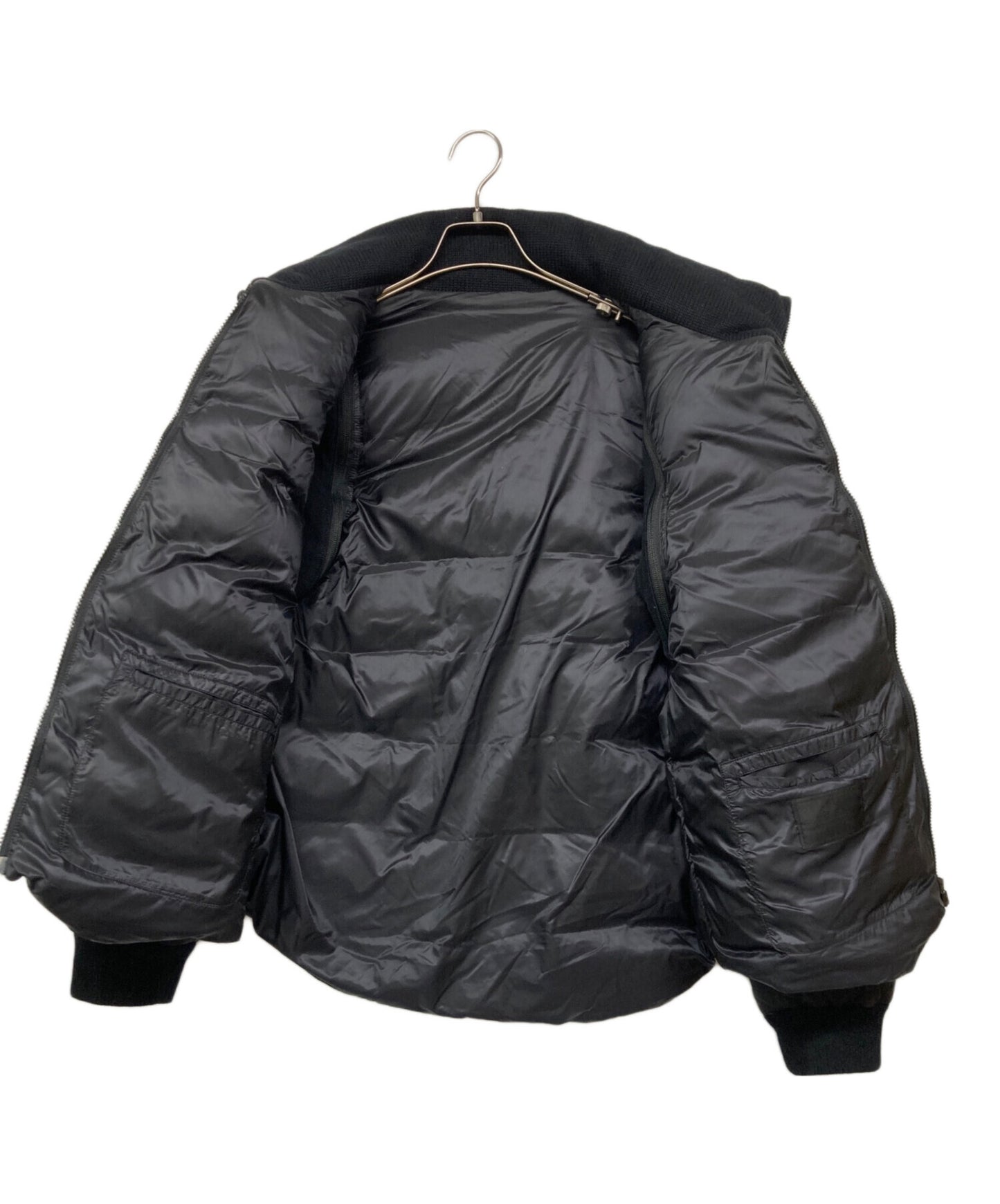 [Pre-owned] UNDERCOVER Knit Leather Switched Down Jacket D4205
