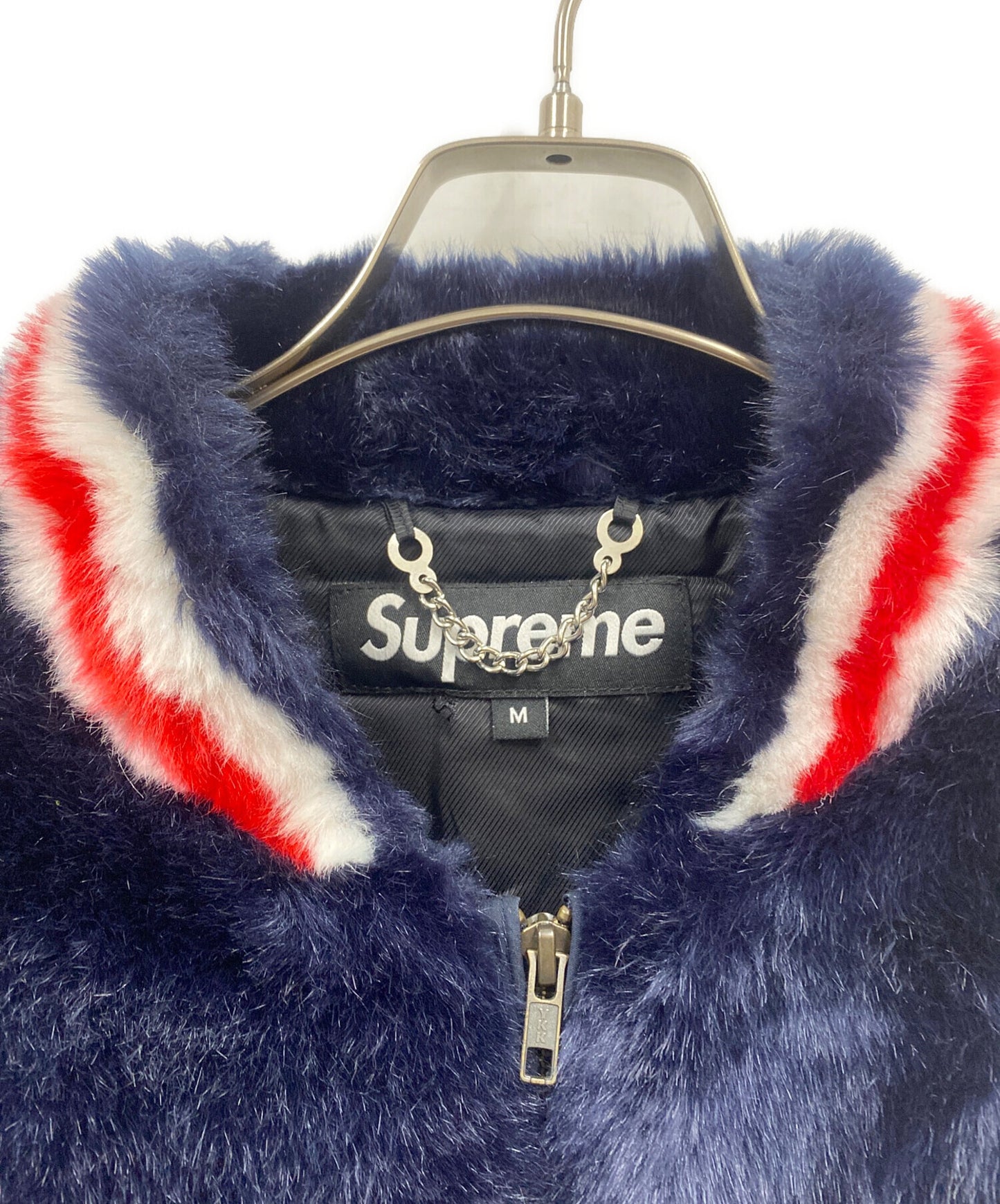 [Pre-owned] SUPREME Faux Fur Varsity Jacket / 20SS