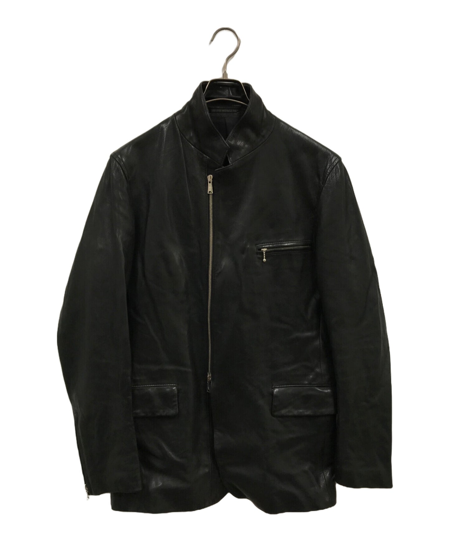 [Pre-owned] Yohji Yamamoto pour homme Leather jacket / HX-J40-731 / Tailored jacket / zip tailored / cowhide / cowhide HX-J40-731