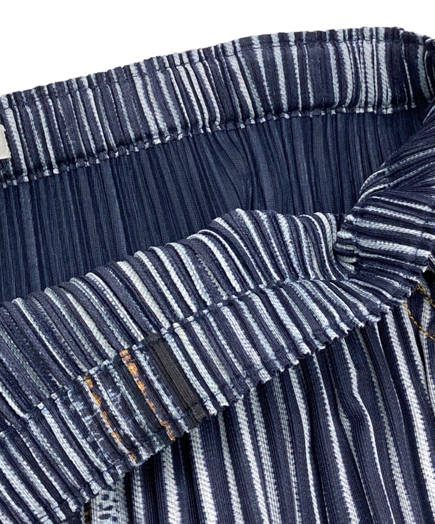 [Pre-owned] PLEATS PLEASE Denim Transfer Pleated Skirt PP01-JG594