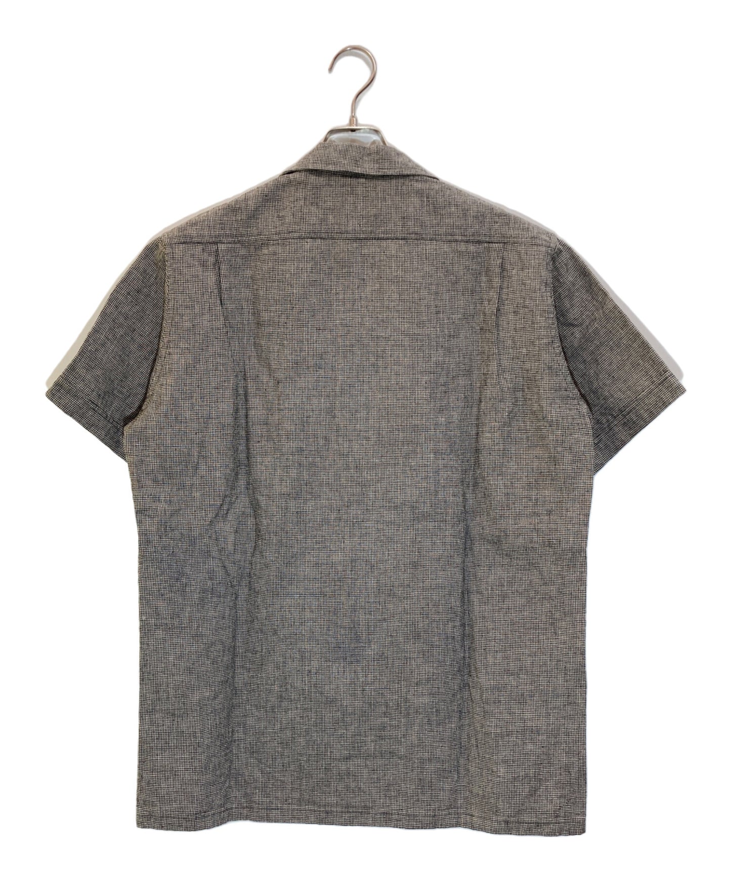 [Pre-owned] Yohji Yamamoto pour homme Staggered open collar linen shirt HJ-B65-326