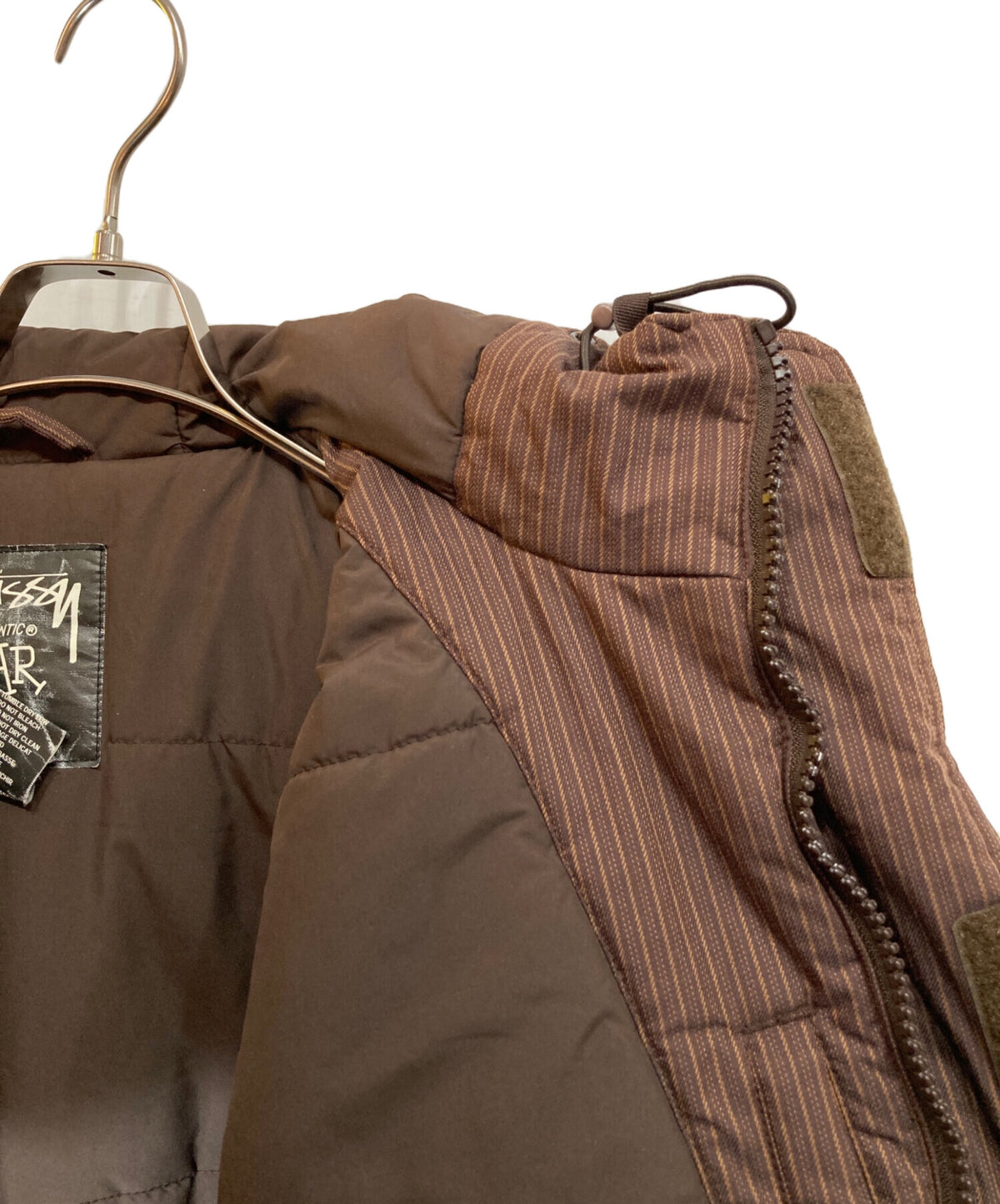 [Pre-owned] stussy Thermolite striped cotton jacket