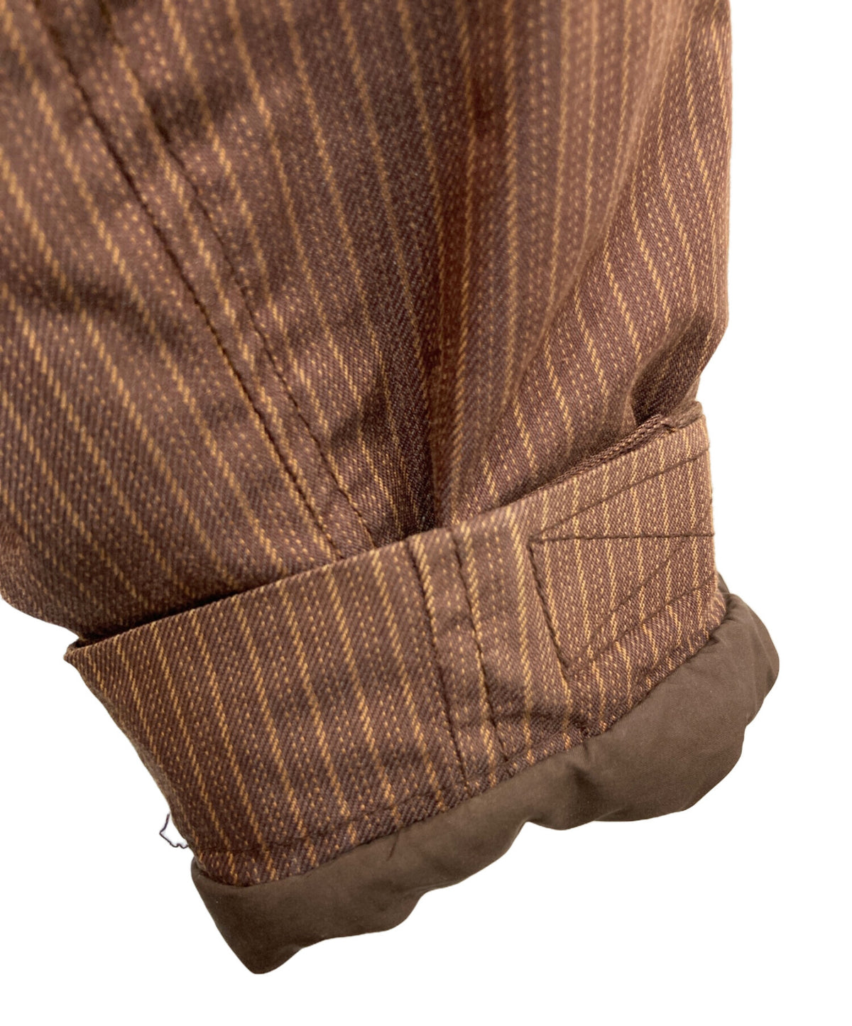 [Pre-owned] stussy Thermolite striped cotton jacket