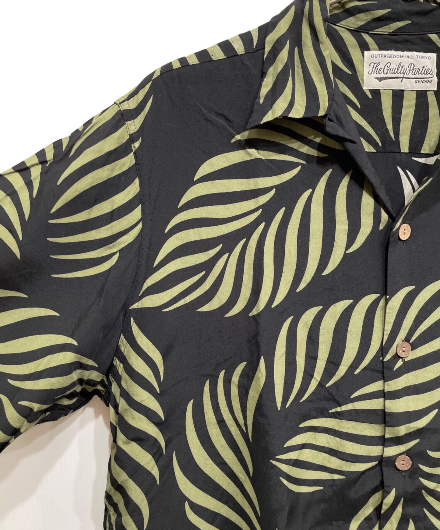 [Pre-owned] WACKO MARIA HAWAIIAN SHIRT LEAF 23SS-WMS-HI03