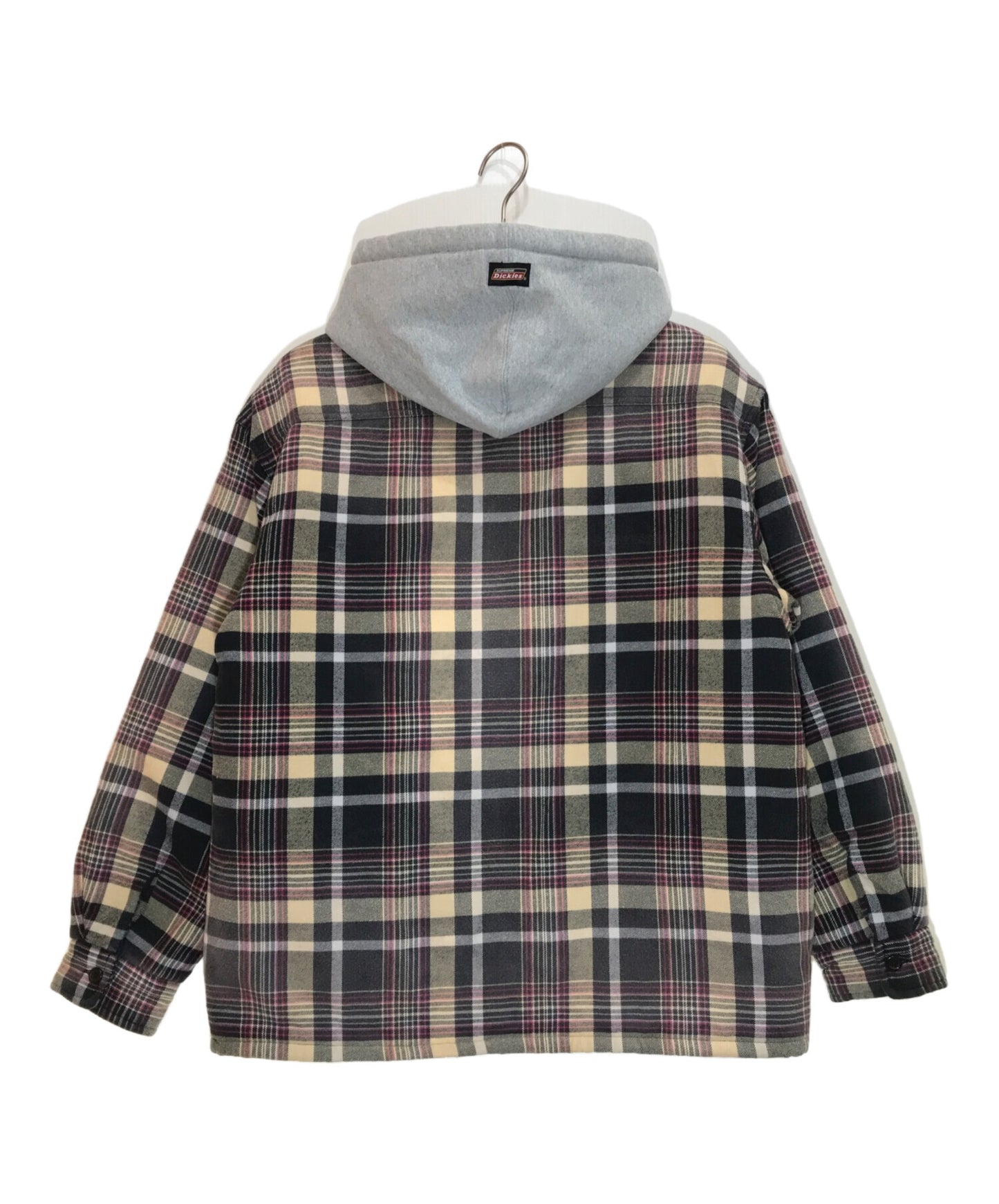 [Pre-owned] SUPREME PLAID HOODED ZIP UP SHIRT