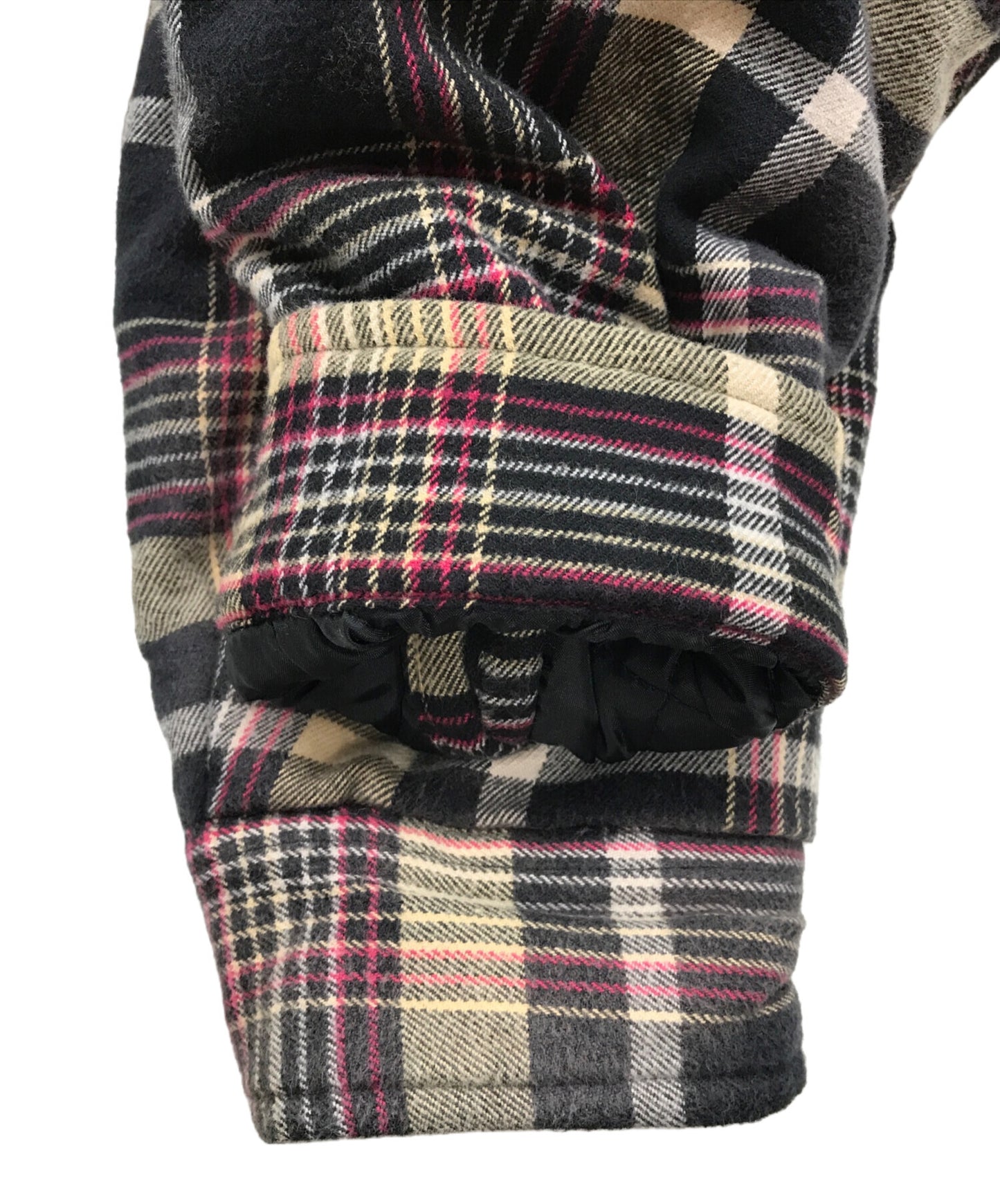 [Pre-owned] SUPREME PLAID HOODED ZIP UP SHIRT